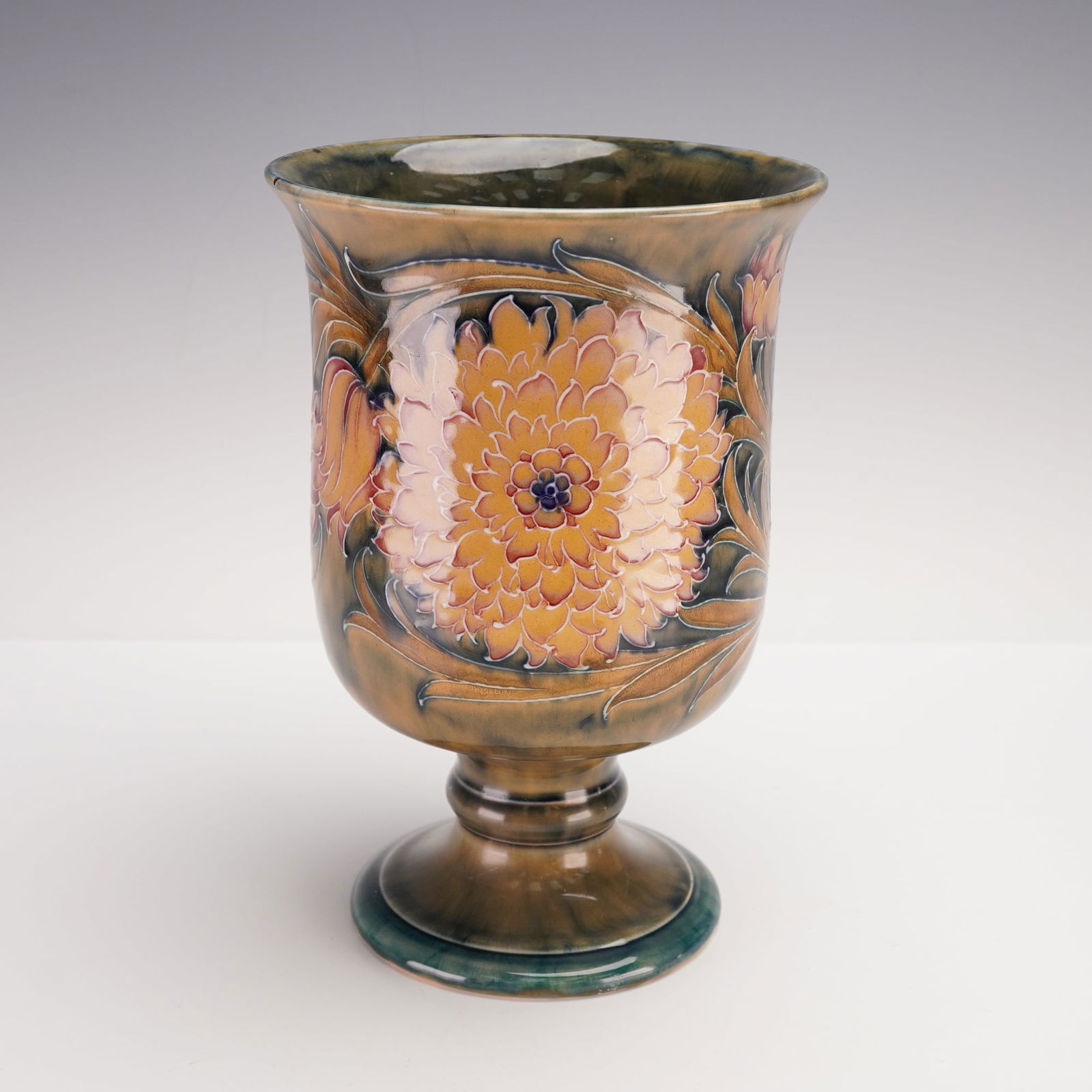 William Moorcroft Pottery Chalice, Cornflower (1 of 3)