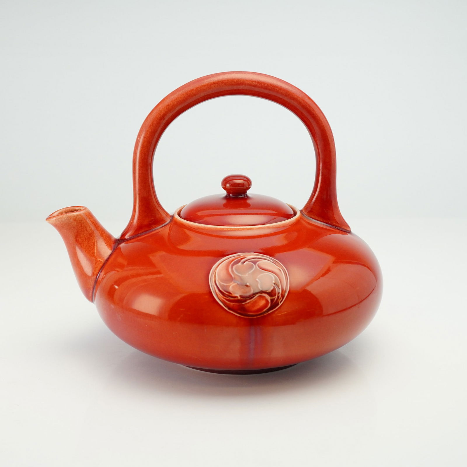 Moorcroft Pottery Red Flamminian Teapot (1 of 5)