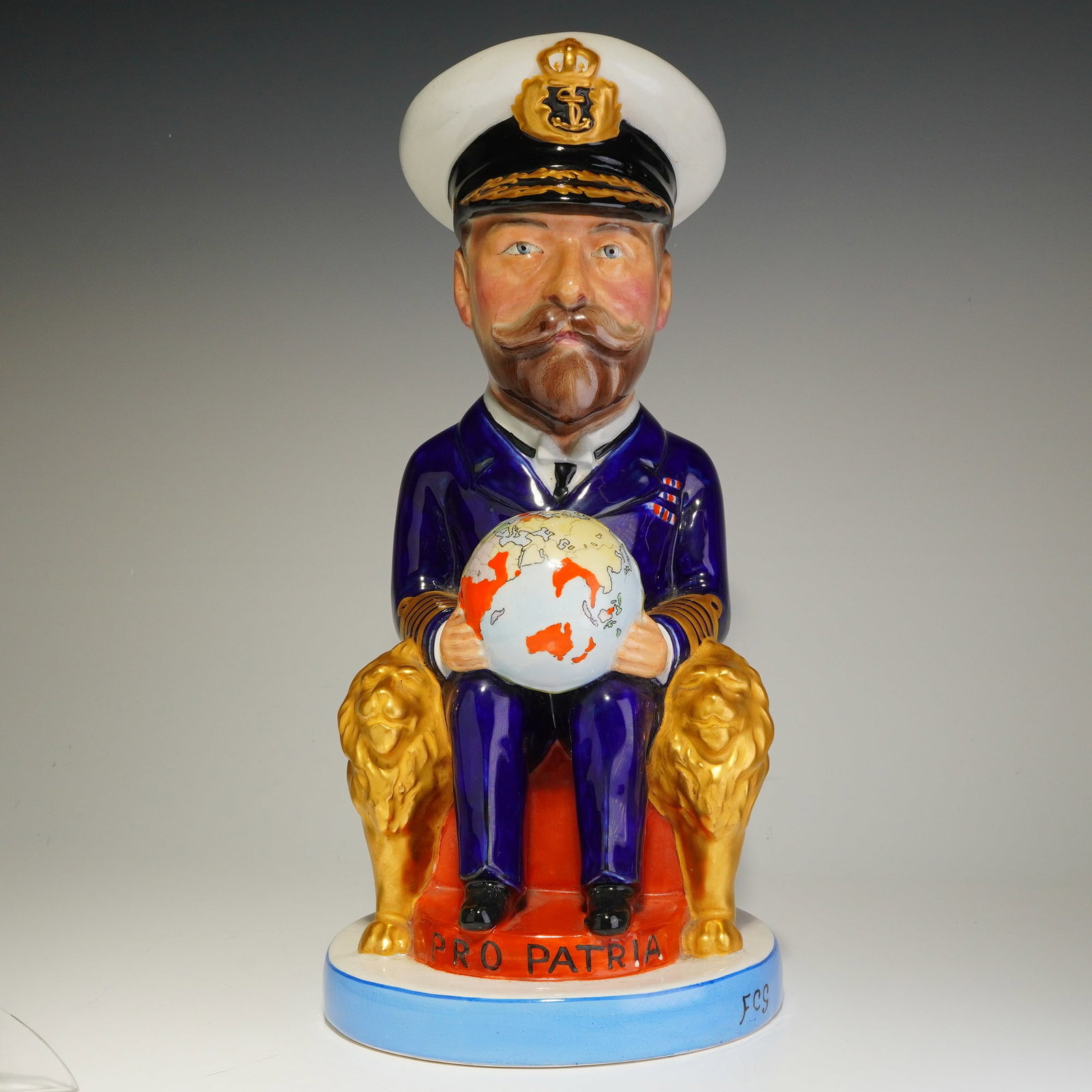 Royal Staffordshire Pottery Wilkinson Toby Jug, King George V (1 of 6)