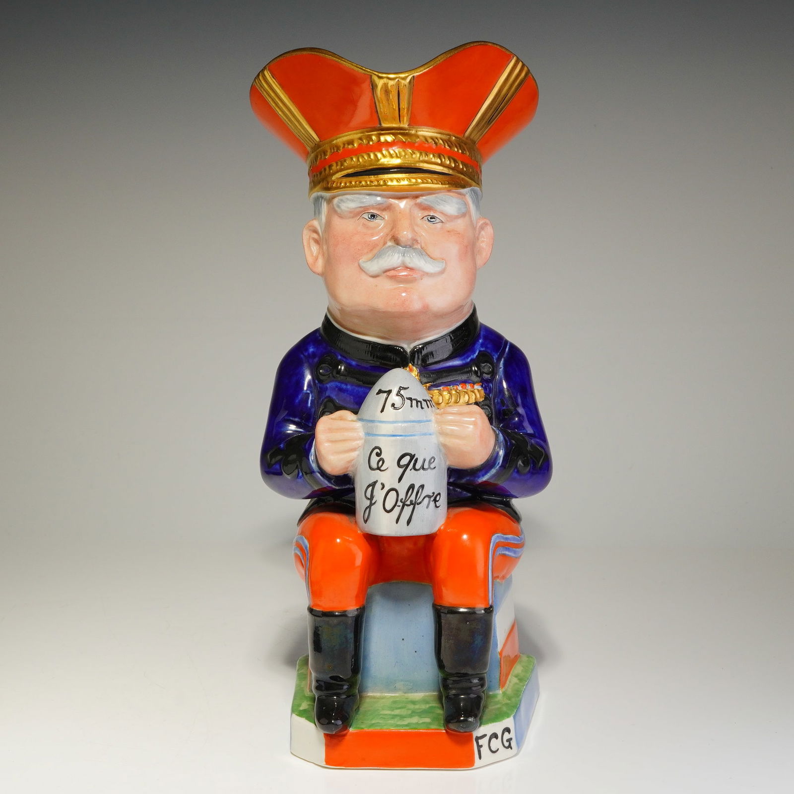 Royal Staffordshire Pottery Wilkinson Toby Jug, Marshall Joseph Joffre (1 of 6)