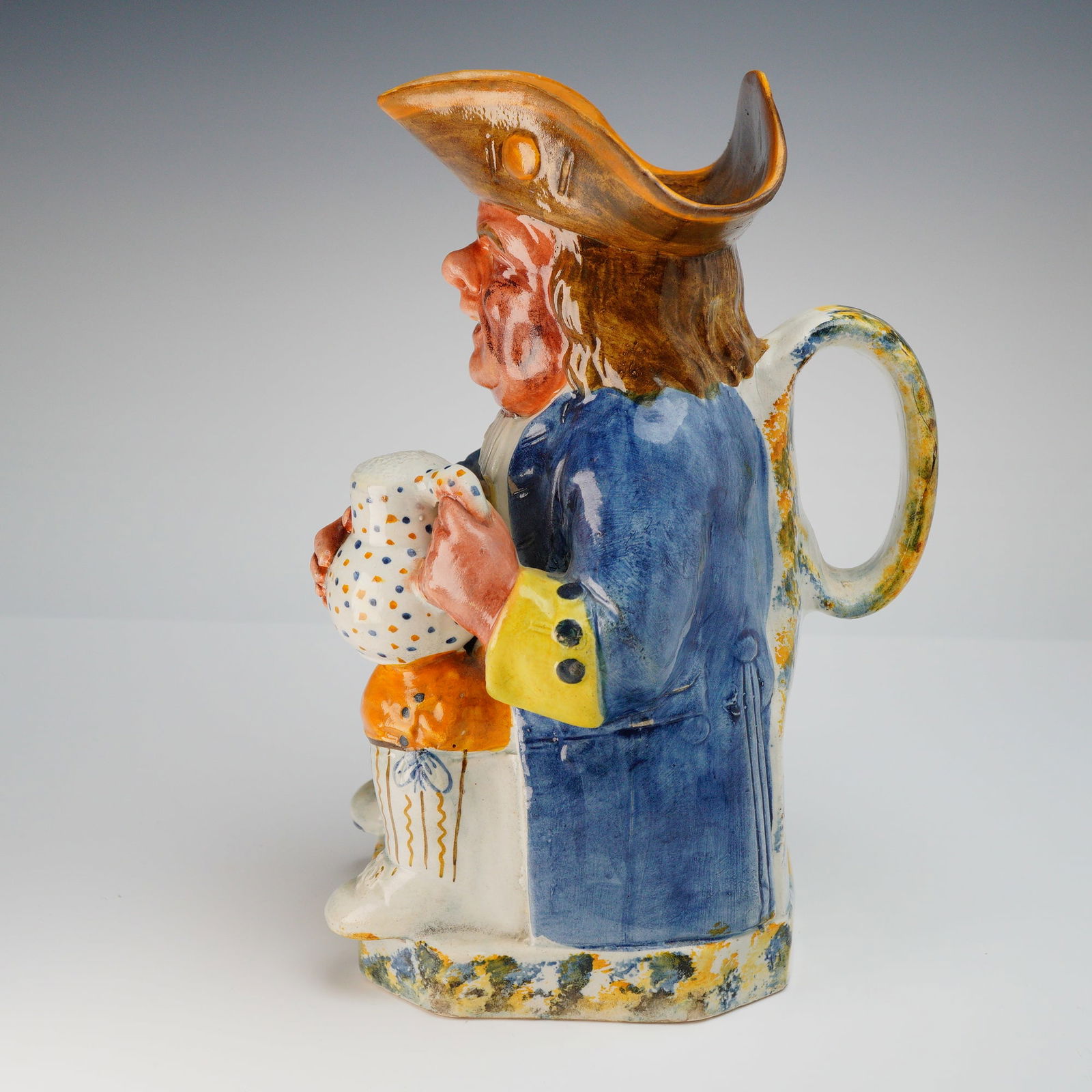 Polychrome Earthenware Figural Toby Jug - 2
