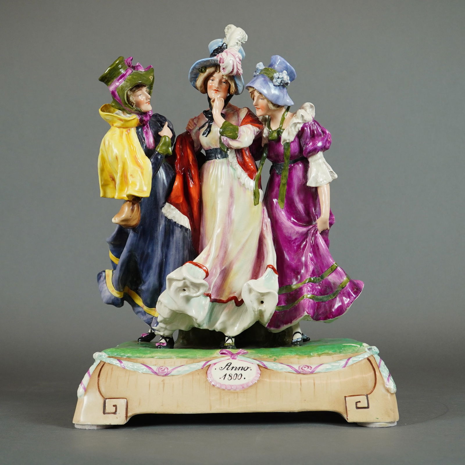 Imperial Amphora Austria Porcelain Figural Group Anno 1800 (1 of 4)