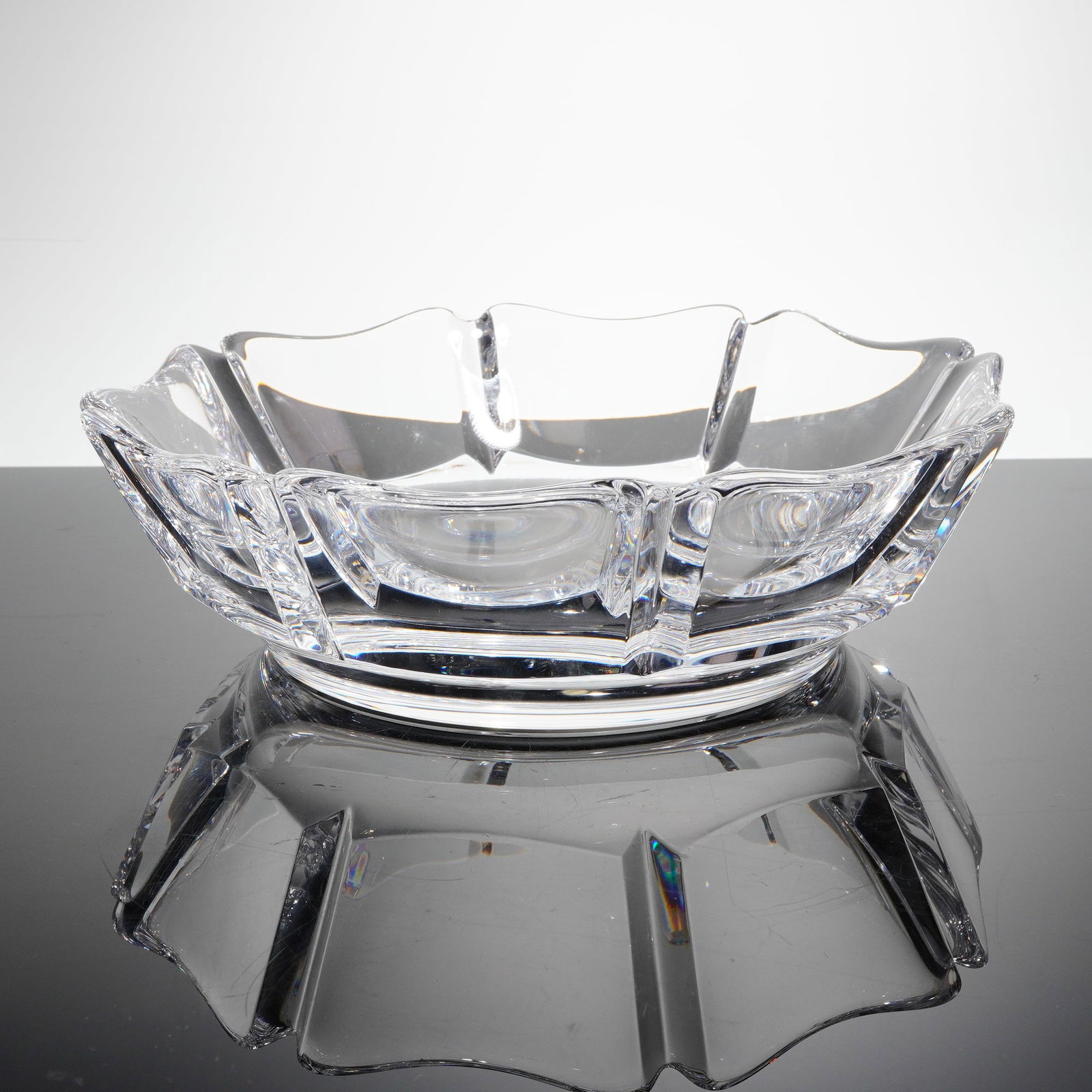 Orrefors Crystal Corona Bowl by Lars Hellsten (1 of 5)
