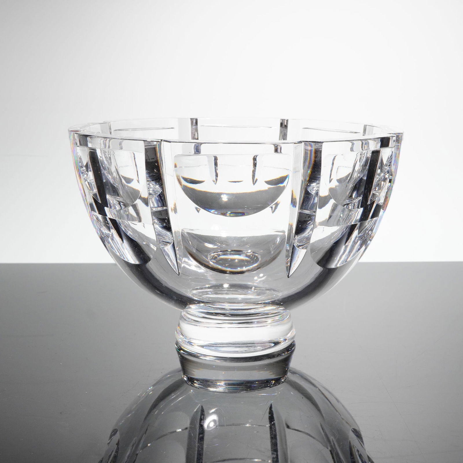 Orrefors Simon Gate Thousand Windows Crystal Bowl (1 of 4)