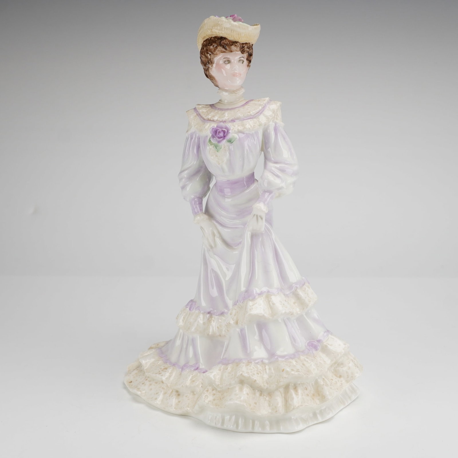 Coalport Golden Age Figurine, Louisa At Ascot (1 of 3)