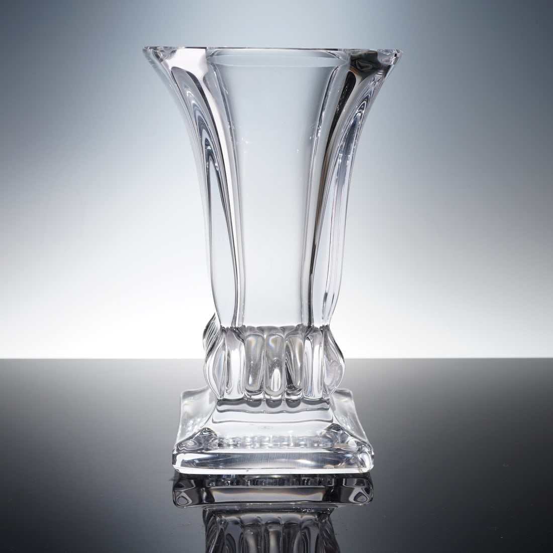 Cristal France Clear Crystal Flared Vase (1 of 7)