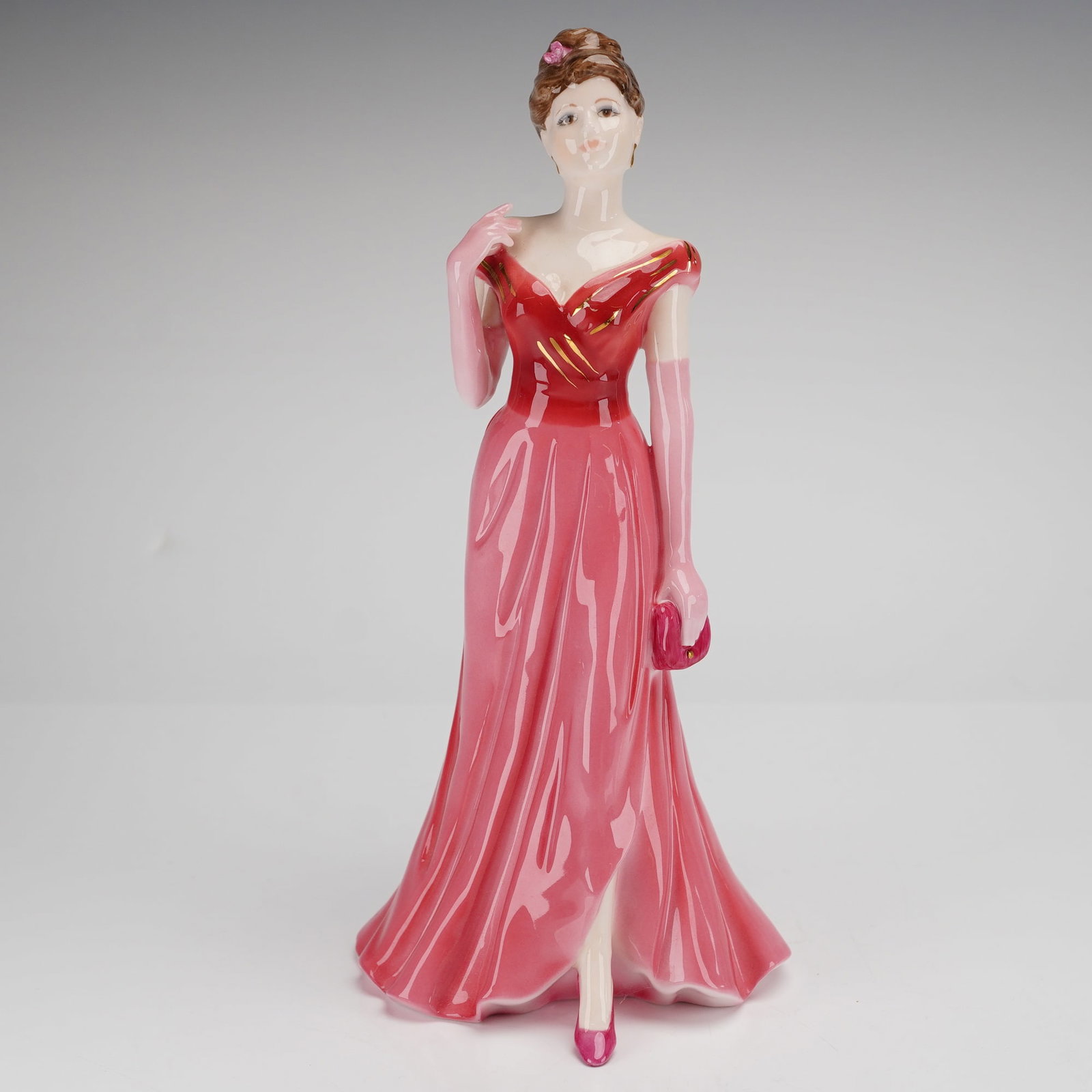 Coalport Ladies of Fashion Figurine, Lady in Red (1 of 3)