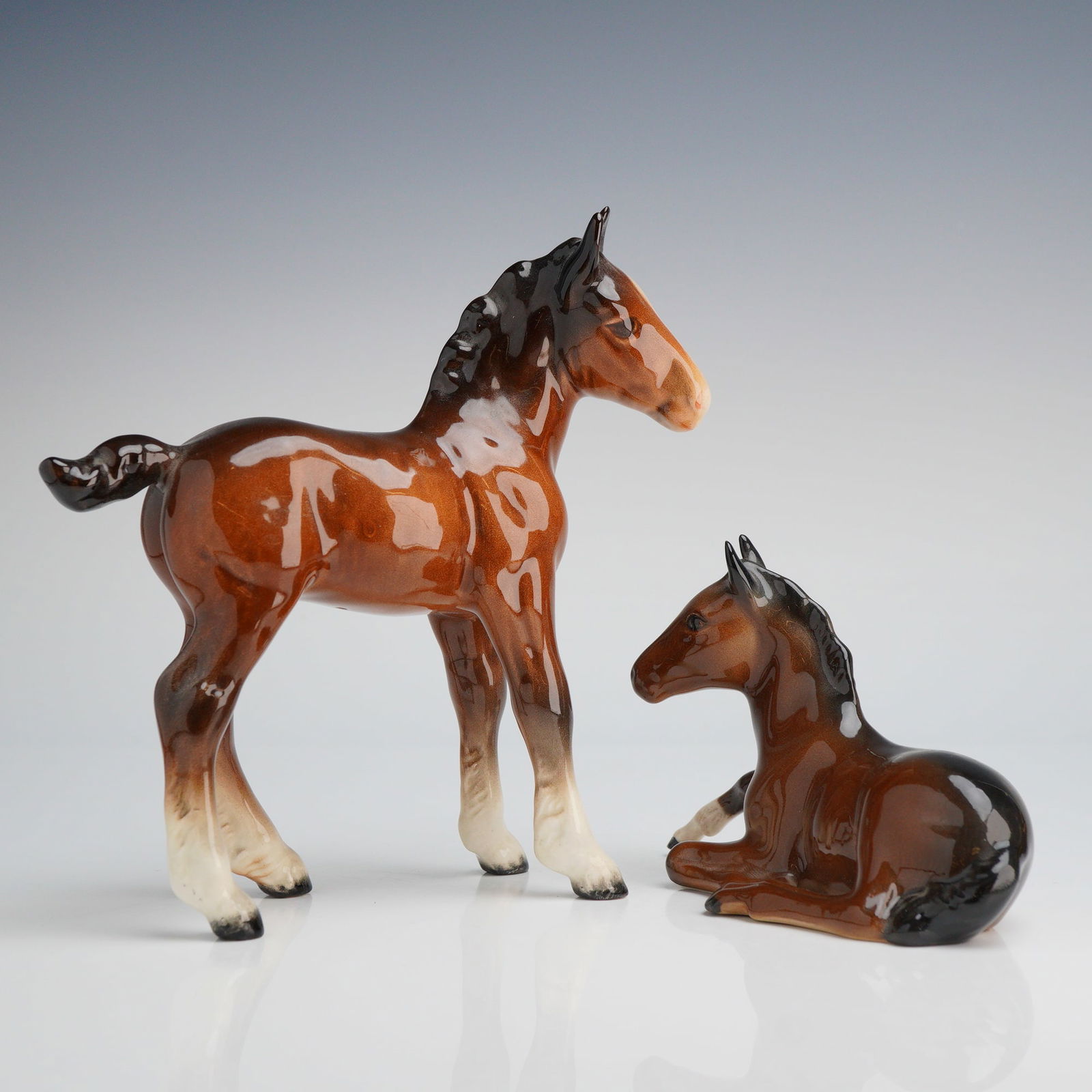 2pc Beswick Porcelain Horse Figurines (1 of 6)