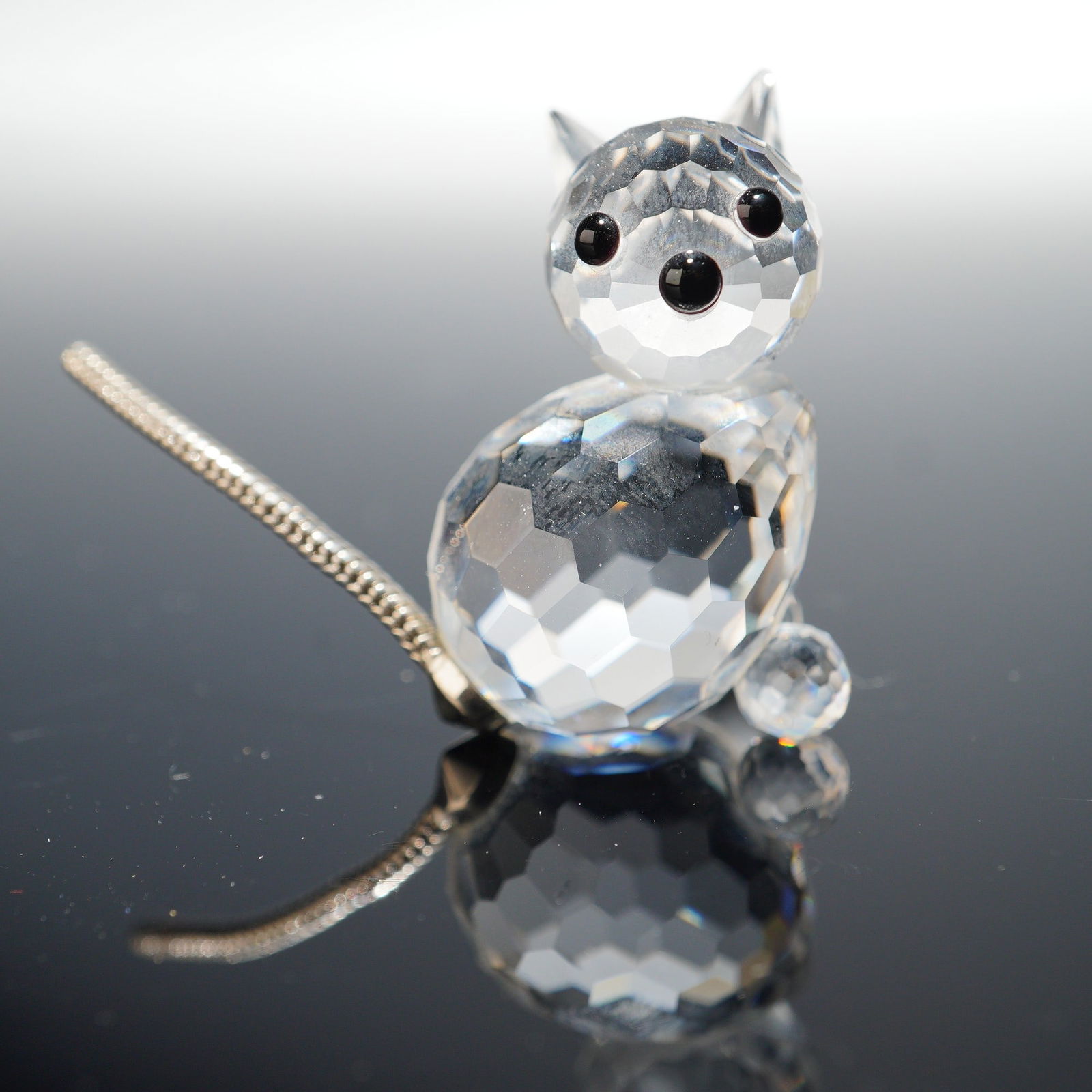 Swarovski Crystal Figurine, Cat Mini 010011 (1 of 5)