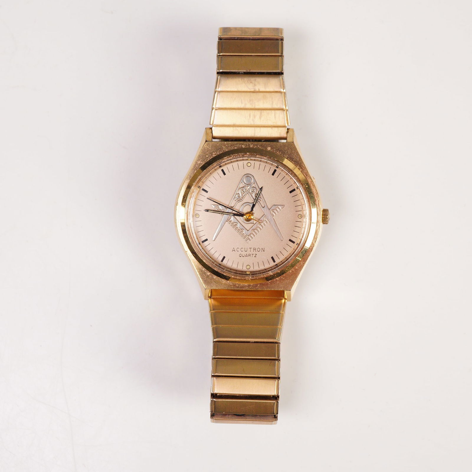 Bulova Accutron Quartz Masonic Wristwatch (1 of 6)