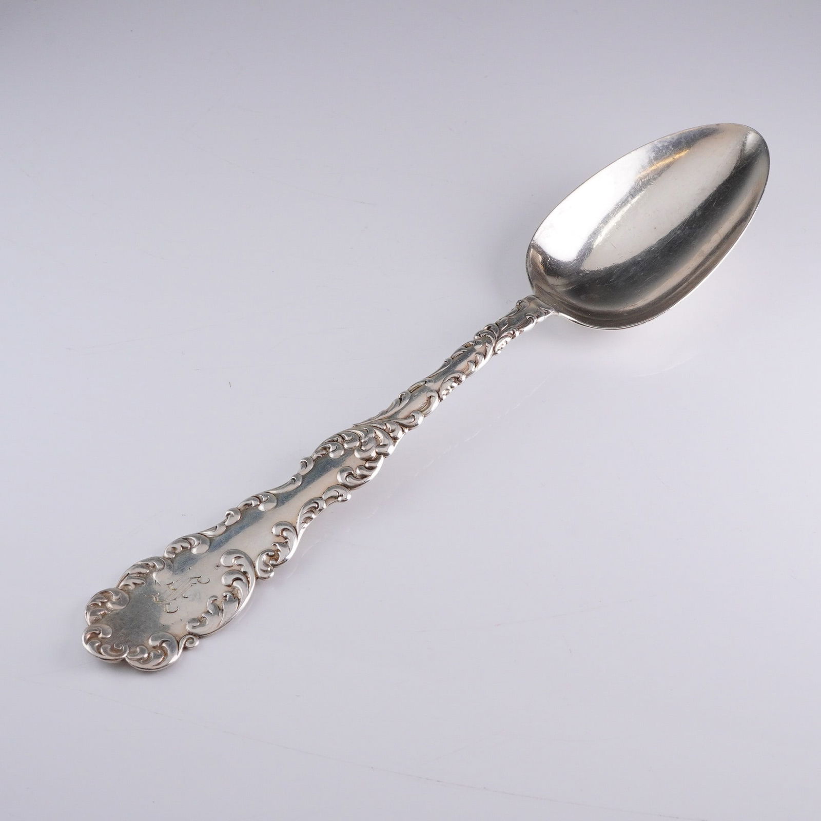 R.W. & S. Wallace Sterling Silver Waverly Pattern Serving Spoon (1 of 4)