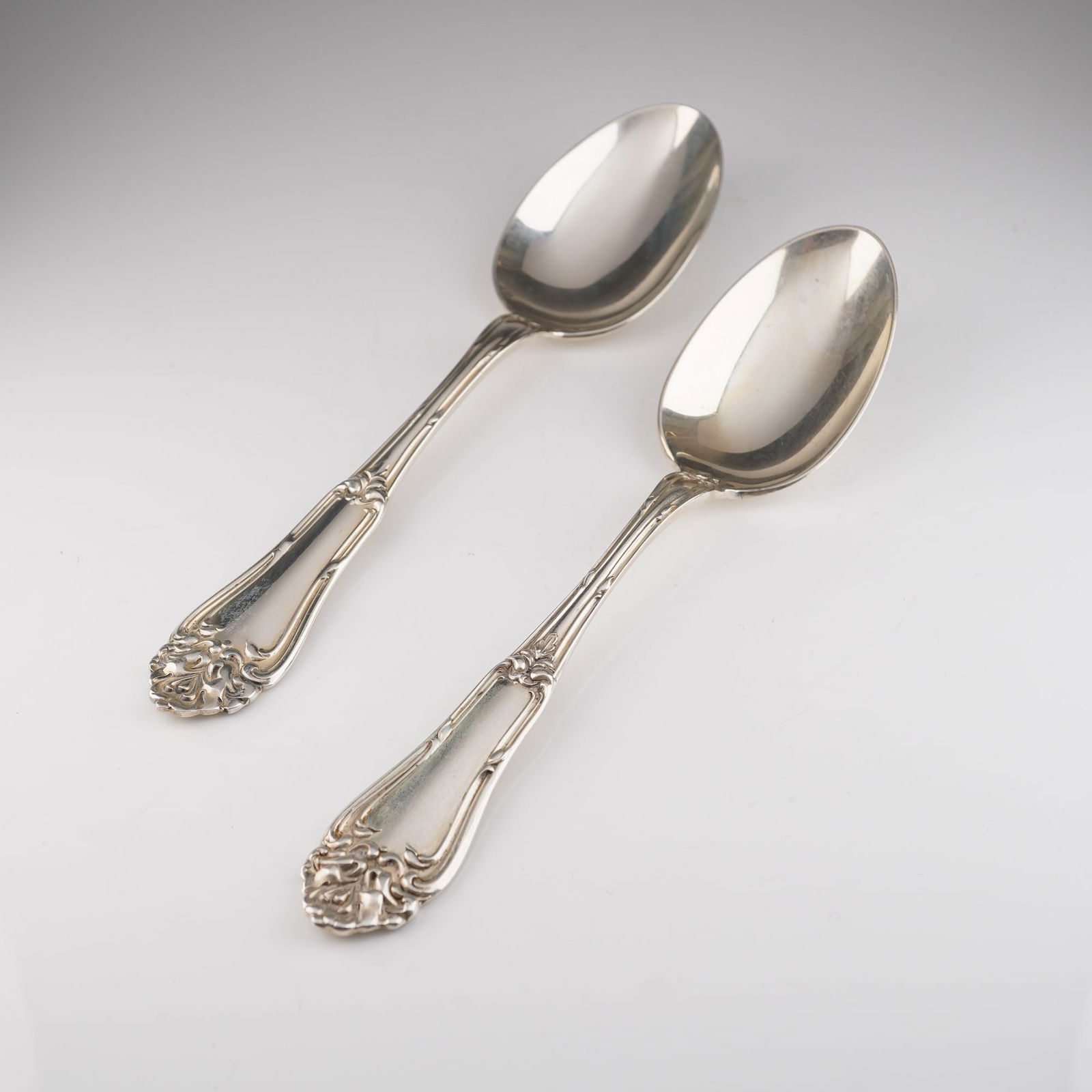 2pc Amston Sterling Silver Teaspoons, Champlain (1 of 4)