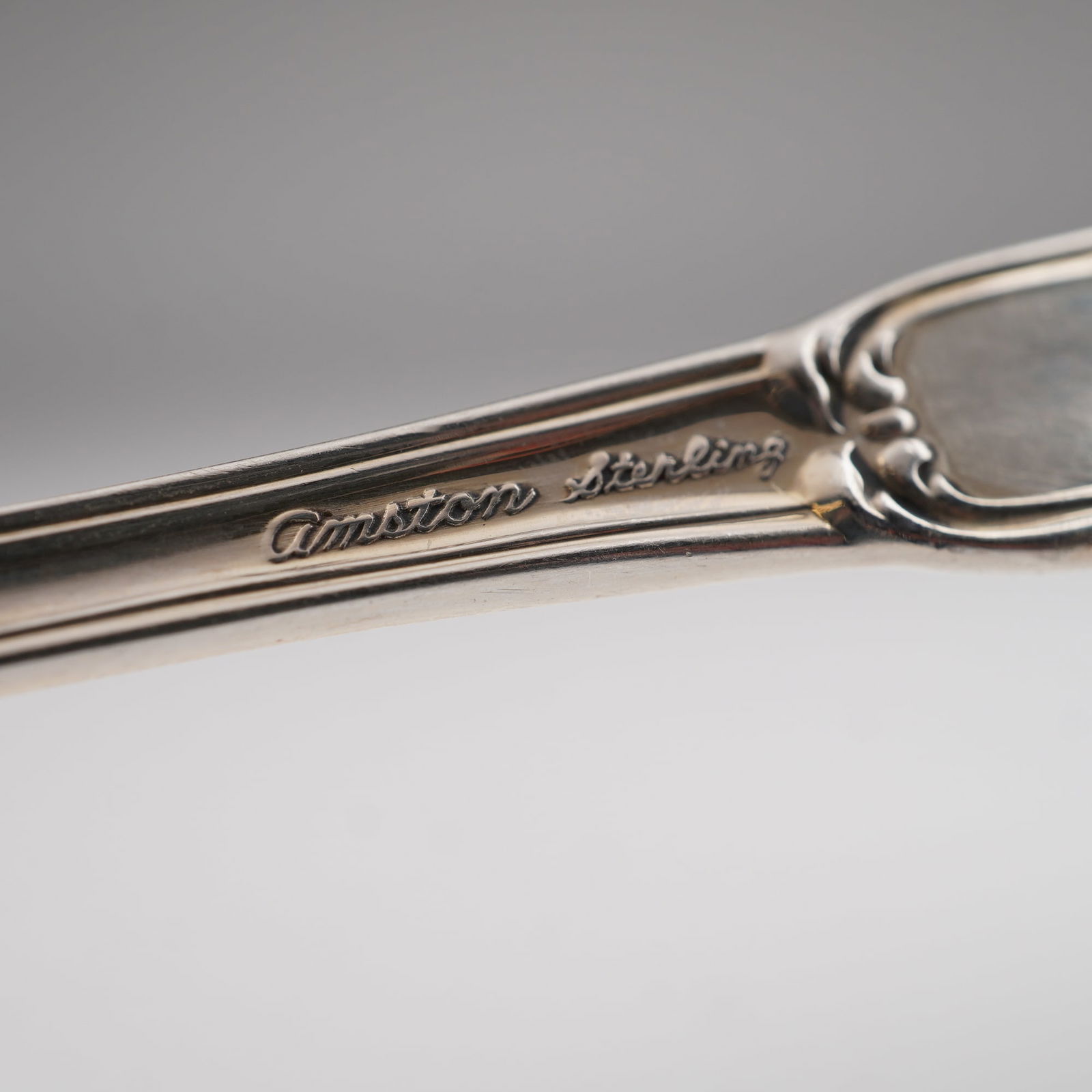 2pc Amston Sterling Silver Teaspoons, Champlain - 4