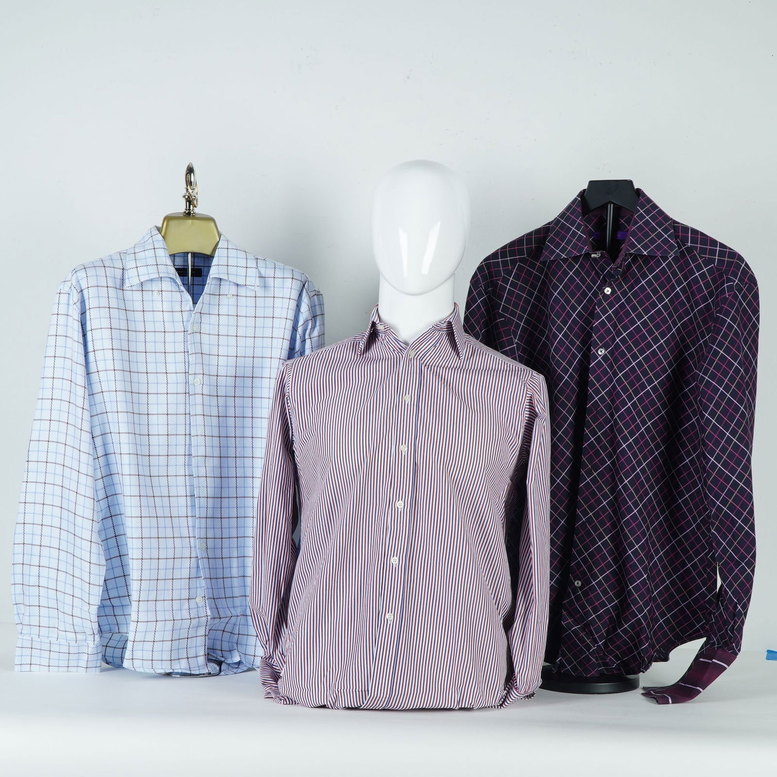 3pc Equilibrio, Kuhlman, and Pink Men Cotton Shirts (1 of 3)