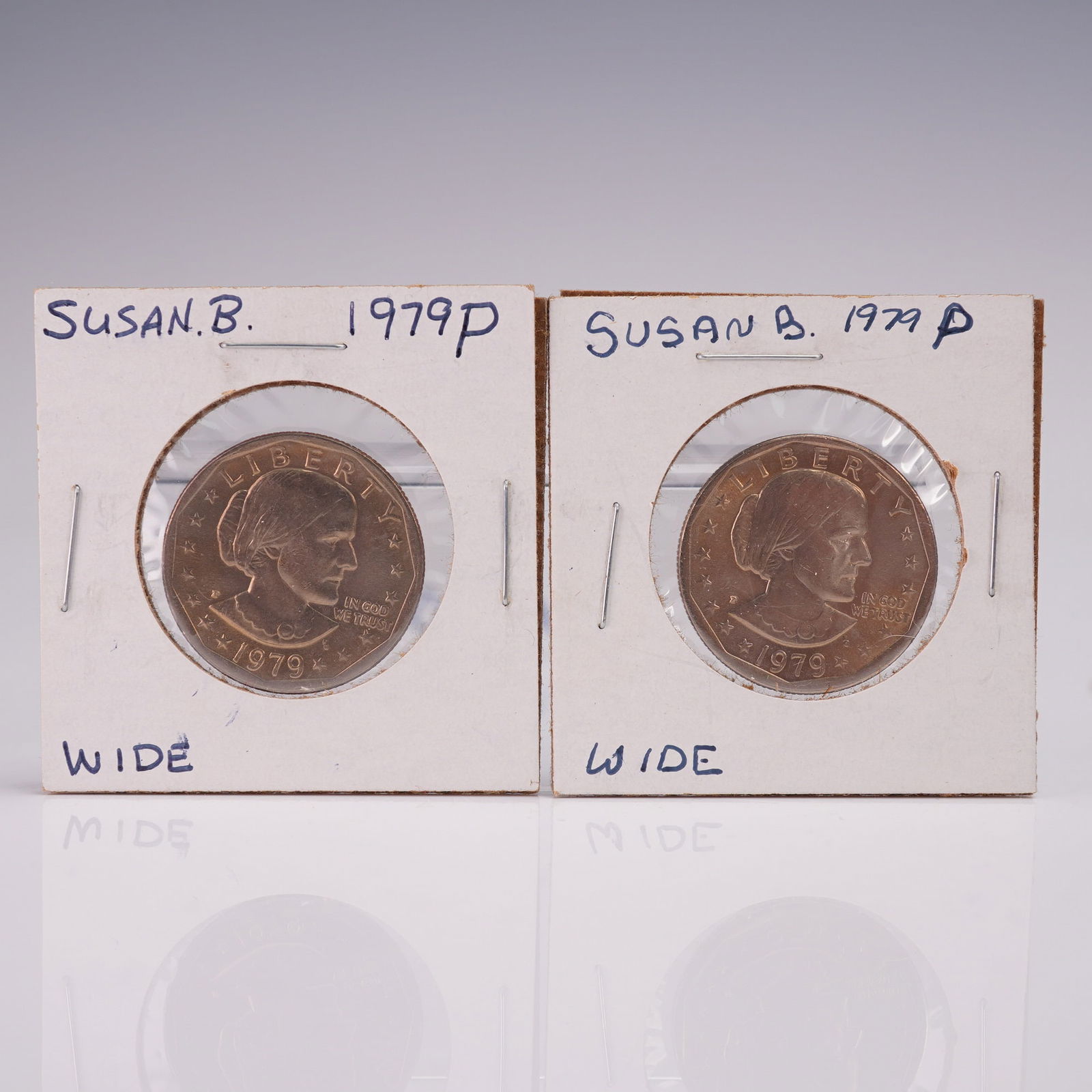 2pc 1979-P Susan B. Anthony Dollar Coins (1 of 2)