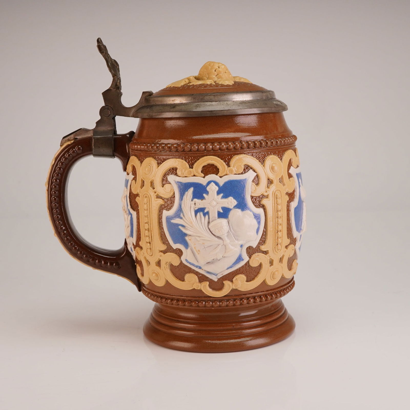 Mettlach Stoneware 1923 Beer Stein (1 of 5)