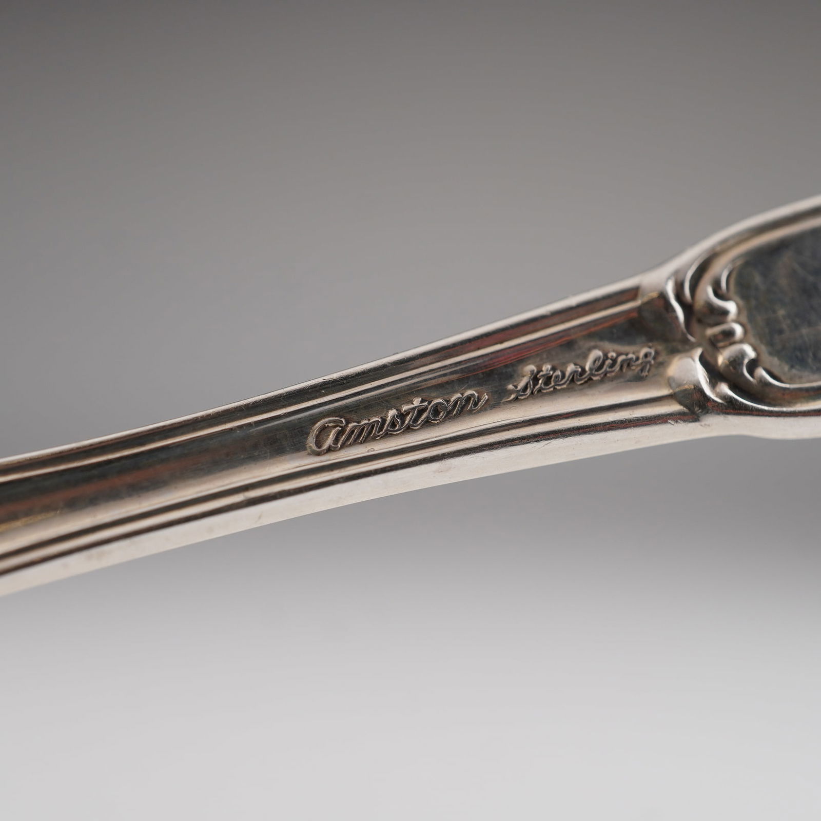 2pc Amston Sterling Silver Teaspoons, Champlain - 4