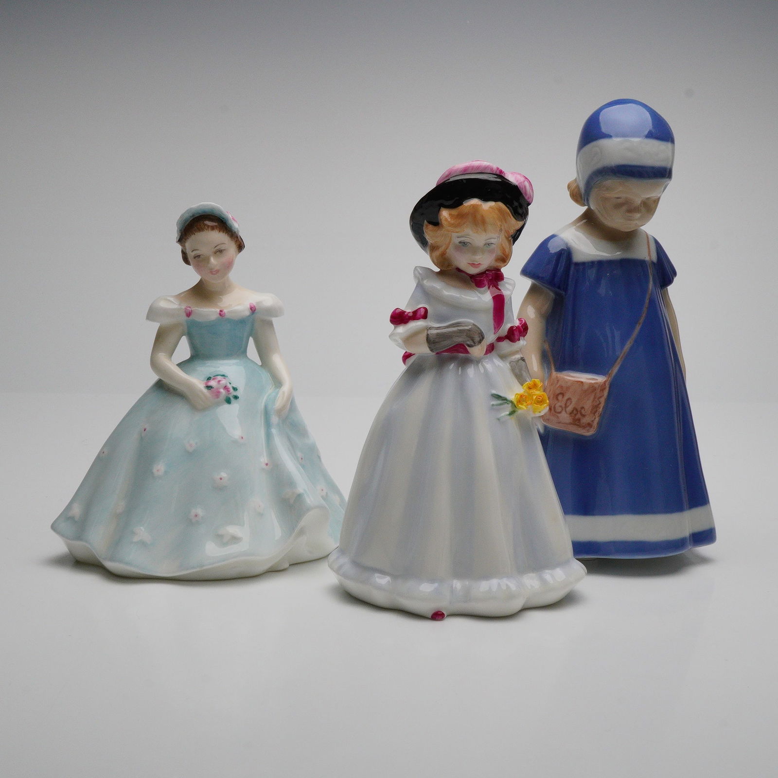 3pc Royal Doulton and Bing & Grondahl Porcelain Girl Figurines (1 of 3)