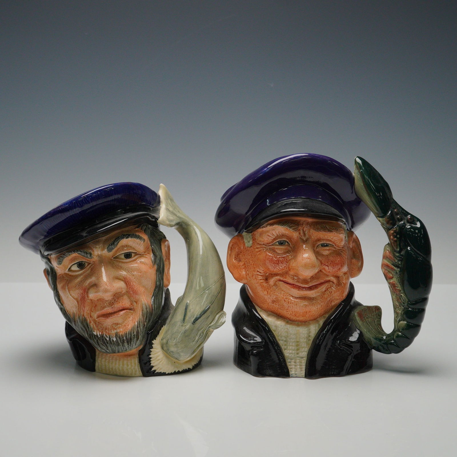 2pc Royal Doulton Character Jugs, D6500 and D6783 (1 of 3)