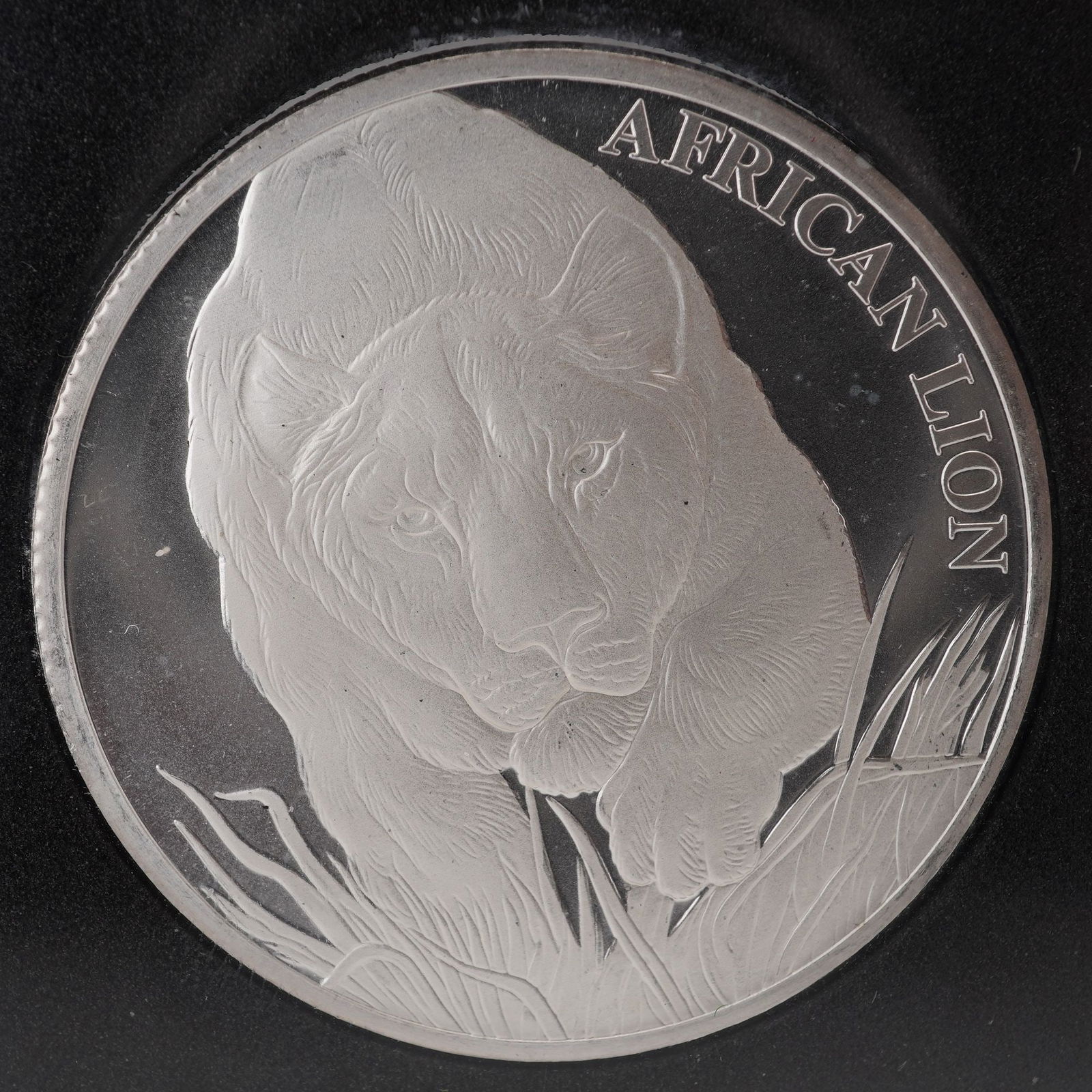2017 African Lion Republic of Chad African Lion 5000 CFA, Uncirculated: Struck in one troy ounce of .999 fine silver. The obverse features a detailed depiction of an African lion emerging through grass with the inscription AFRICAN LION, while the reverse presents a map ou