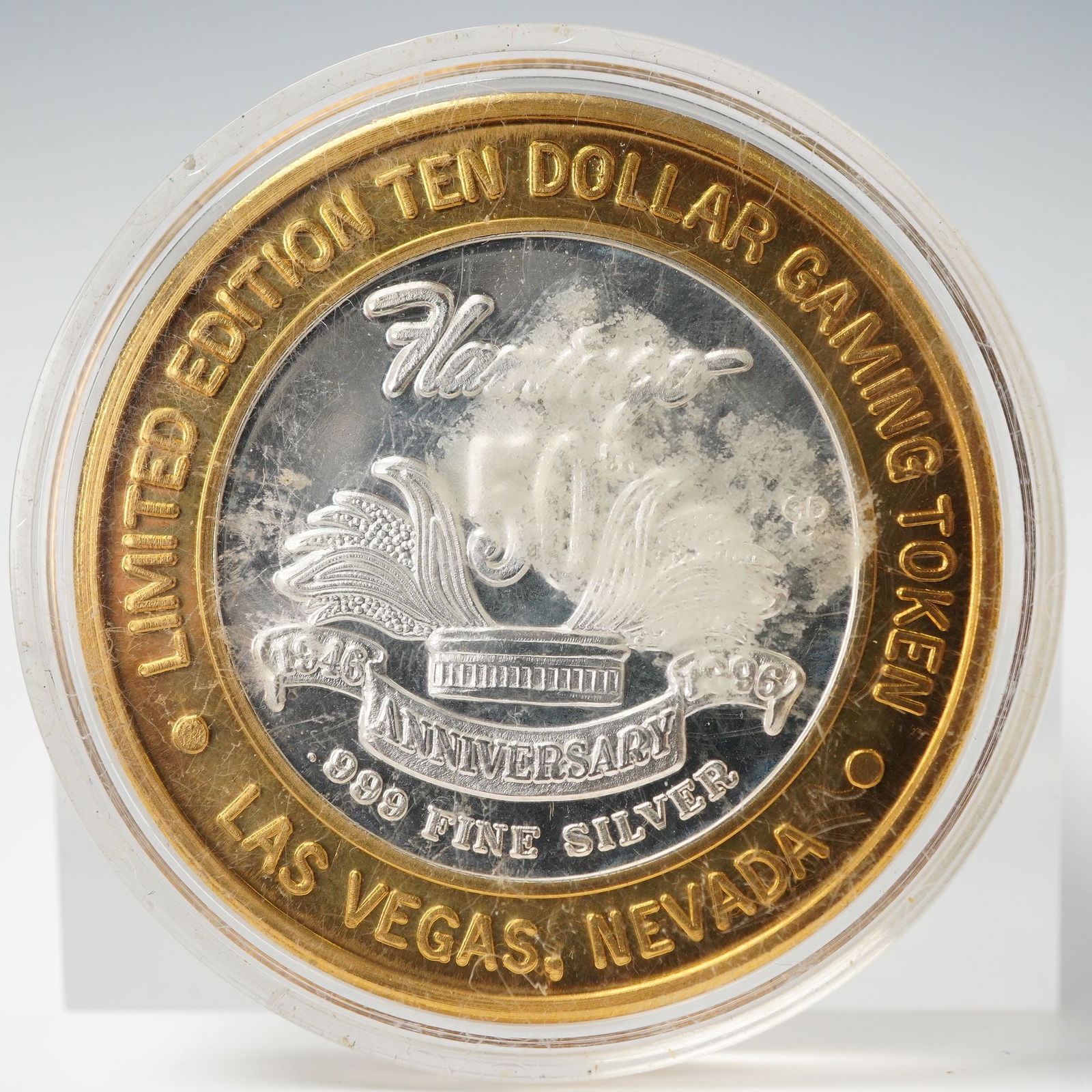 1996 Flamingo Hilton Las Vegas $10 Gaming Token (1 of 2)