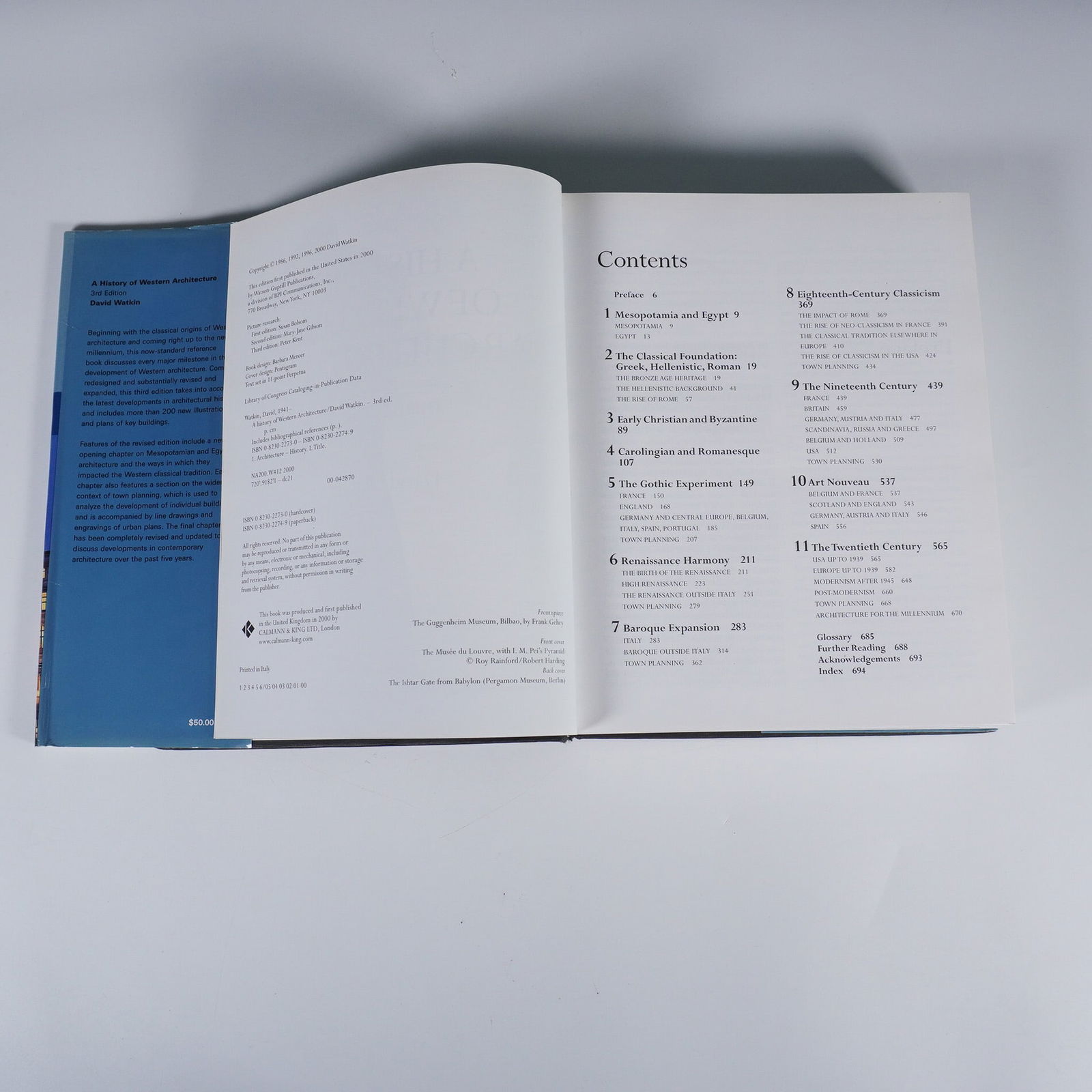 David Watkin Hardcover Book, A History of Western Architecture, 3rd Edition: New York: Watson-Guptill Publications, 2001. Hardcover. Third Edition of A History of Western Architecture by David Watkin, a renowned professor of architecture at the University of Cambridge. This ex