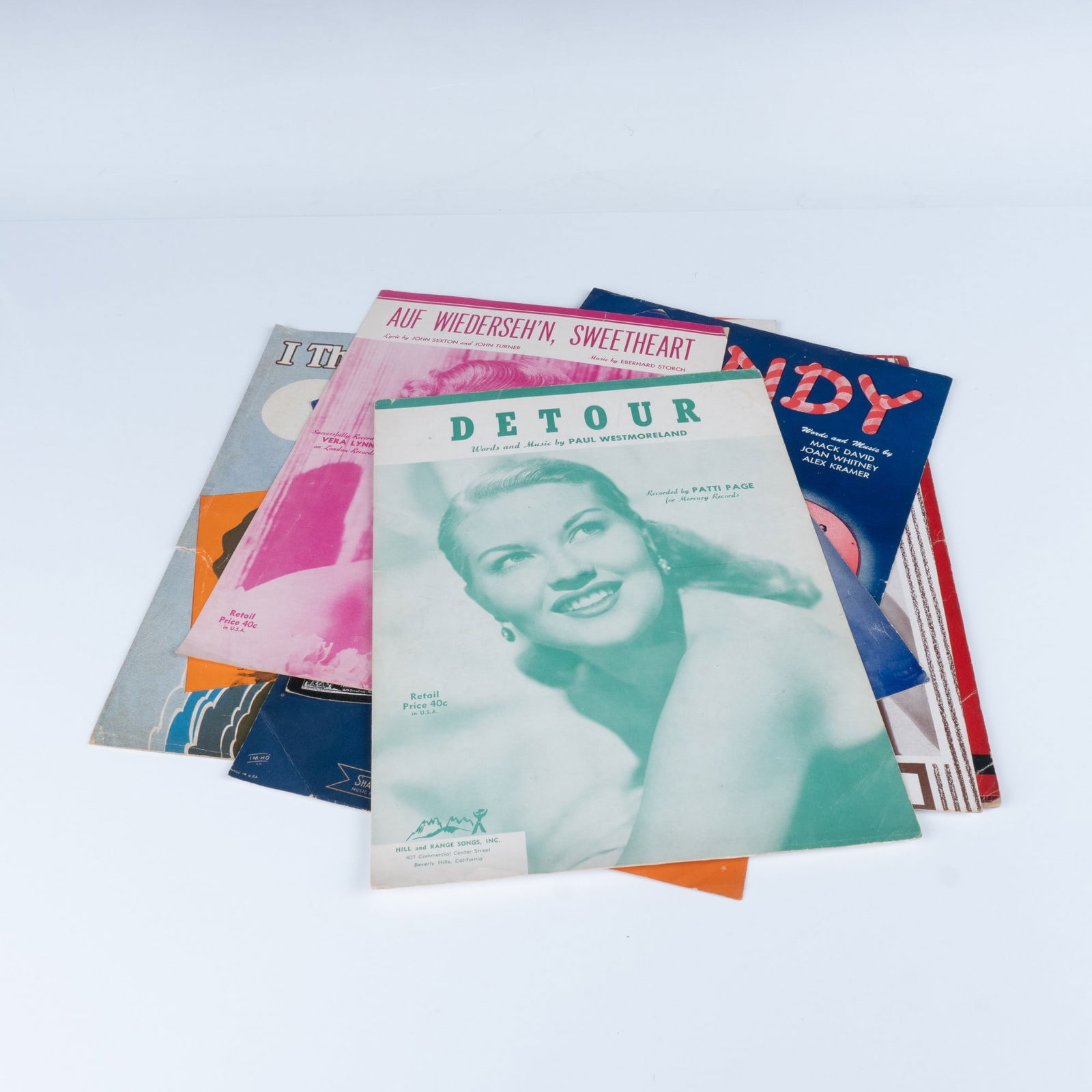 9pc Set Of Vintage Songstress Sheet Music: The Chanteuse was an integral part of the era in the 30's 40's and 50's. This selection of the dulcet tones of some of the greatest women singers of the time is a perfect addition to any sheet music c