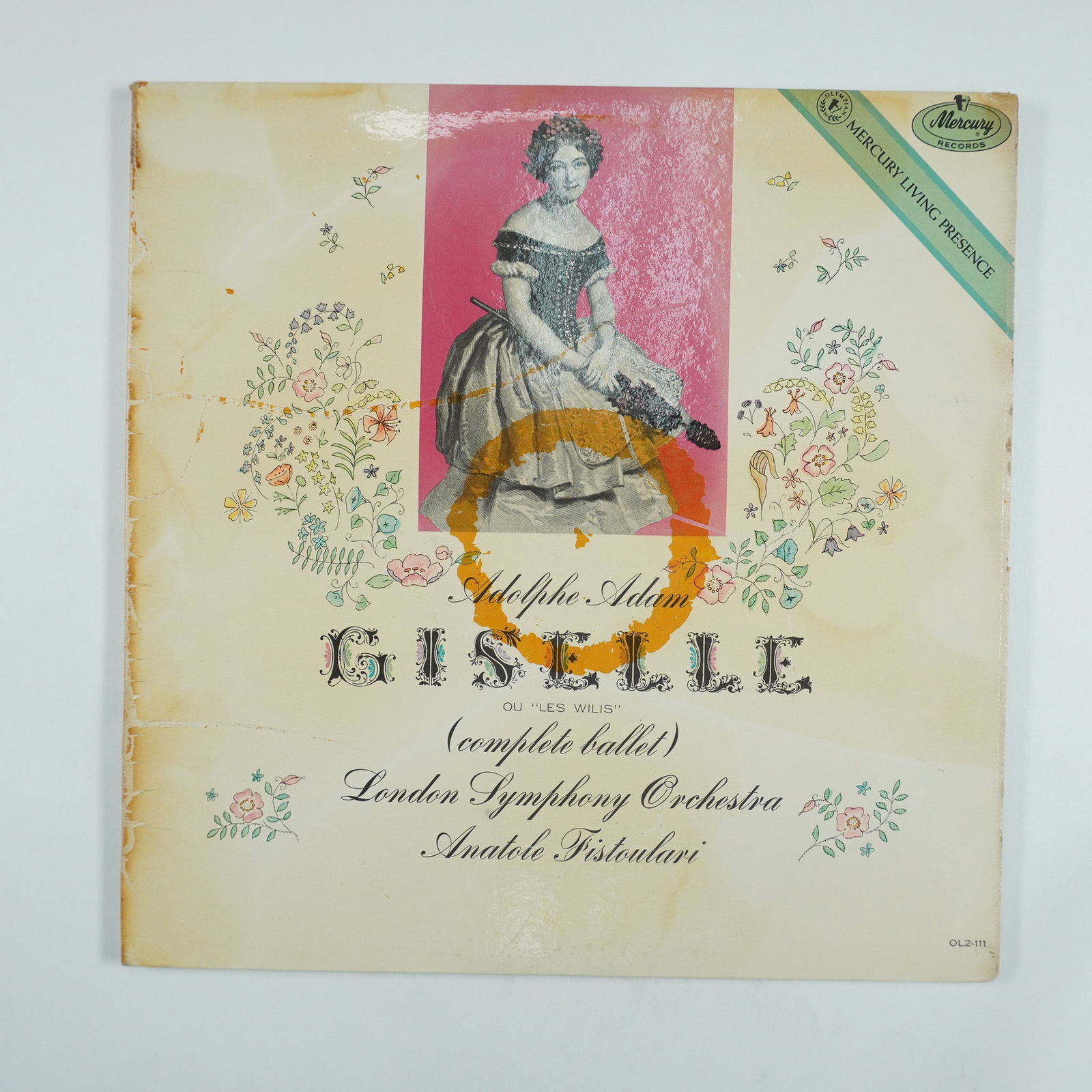 Adolphe Adam " Giselle (Complete Ballet) Vinyl LP: A Mercury Living Presence recording featuring Adolphe Adam's Giselle, performed by the London Symphony Orchestra under the direction of Anatole Fistoulari. This vintage pressing captures the elegance