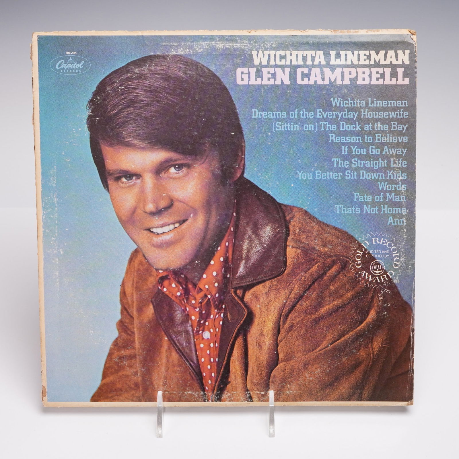 Capitol Records Glen Campbell Vinyl Record, Wichita Lineman (1 of 4)