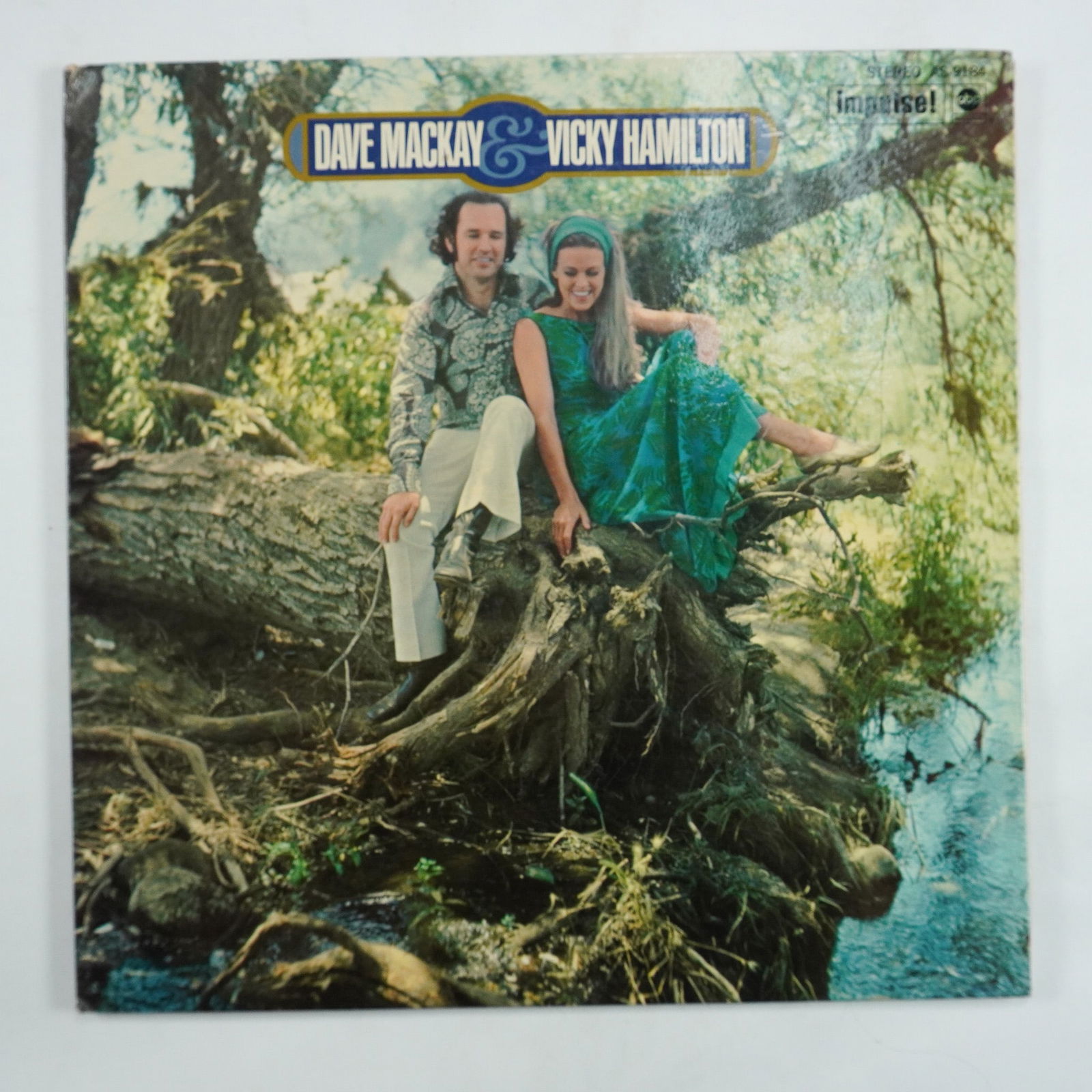 Dave Mackay & Vicky Hamilton Vinyl Record: Dave Mackay & Vicky Hamilton self-titled vinyl record, released by Impulse! Records (AS-9184). This 33 1/3 RPM stereo LP features a fusion of jazz and folk influences, showcasing the duo's dynamic voc