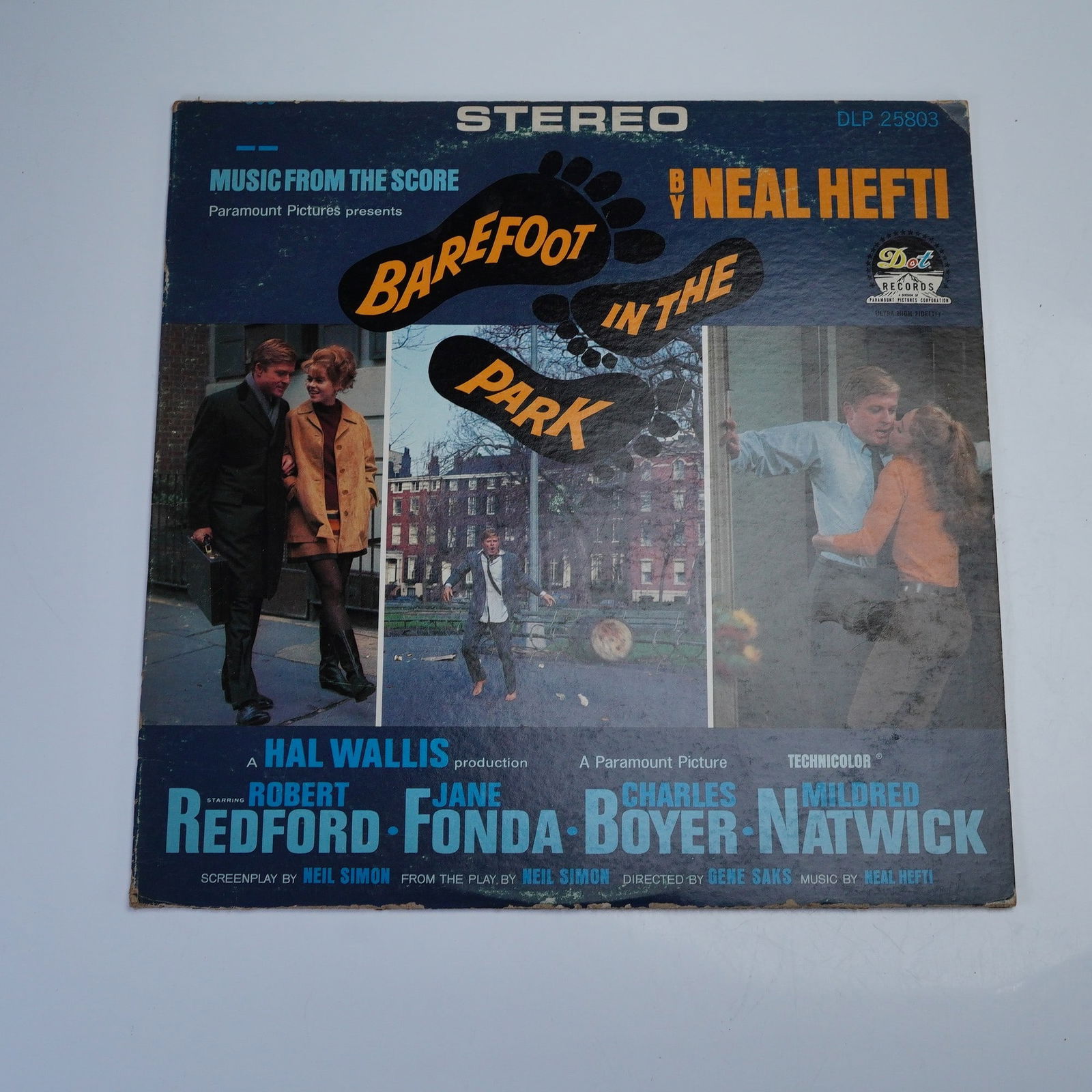 Dot Records Neal Hefti Vinyl Record, Barefoot in the Park: A Dot Records stereo long-playing vinyl soundtrack, featuring Neal Hefti's original score for the Paramount Pictures film Barefoot in the Park. This 12 inch captures the spirited essence of the romant