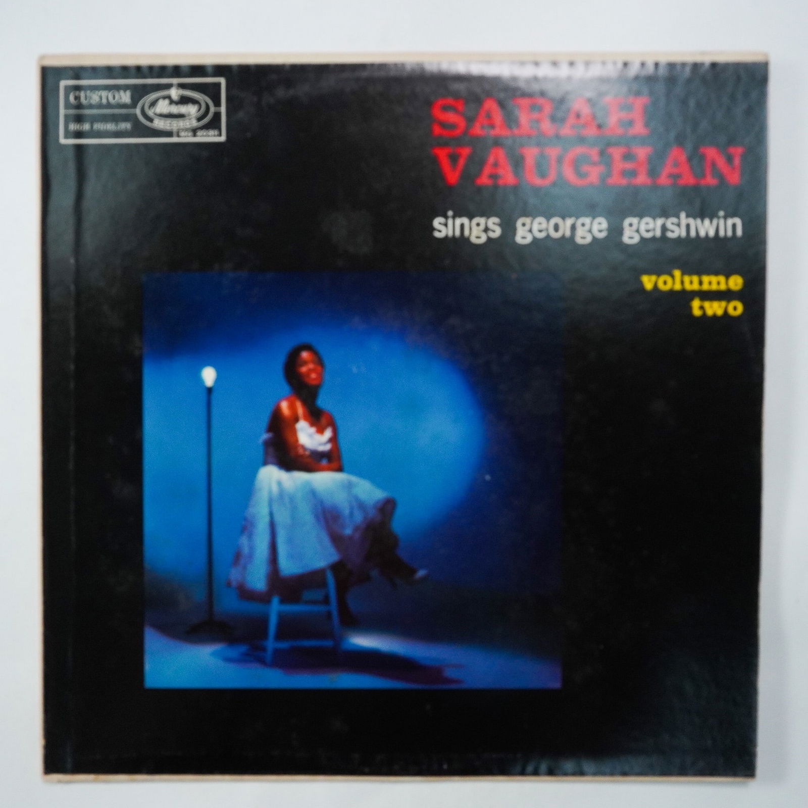 Sarah Vaughan Sings George Gershwin Volume Two Vinyl LP: This auction lot features the Sarah Vaughan album Sings George Gershwin Volume Two, released by Mercury Records (MG 20311). A continuation of Vaughan's celebrated interpretations of Gershwin's timeles