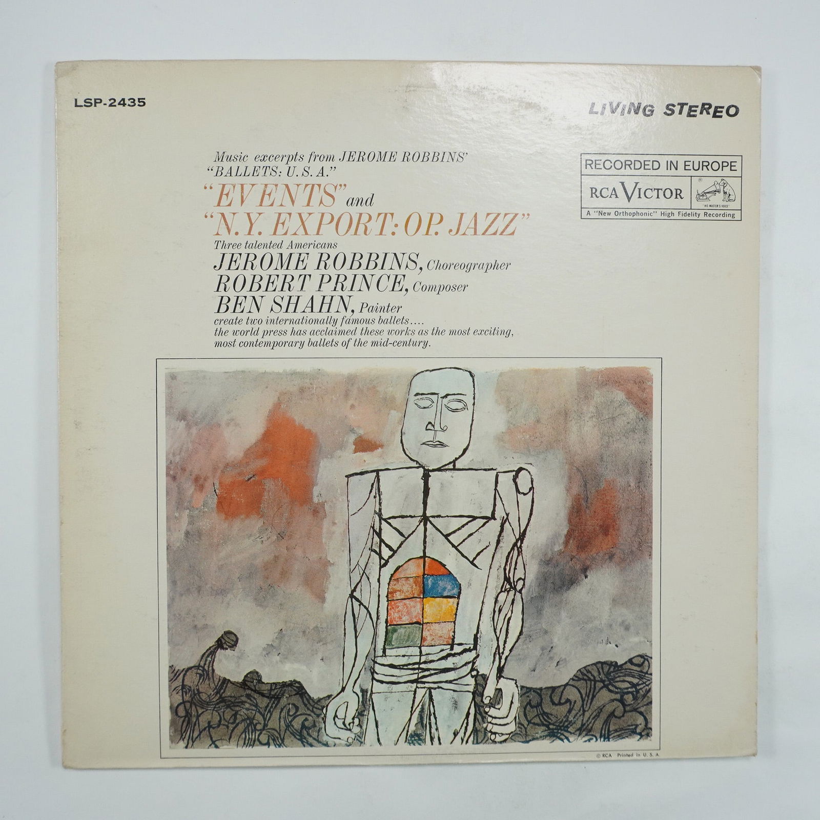 The Norman Luboff Choir, Easy to Remember Vinyl Record: RCA Victor Living Stereo vinyl record Easy to Remember by The Norman Luboff Choir. Catalog number LSP-2435. This album features music extracts from Jerome Robbins' Ballets U.S.A., including Events and