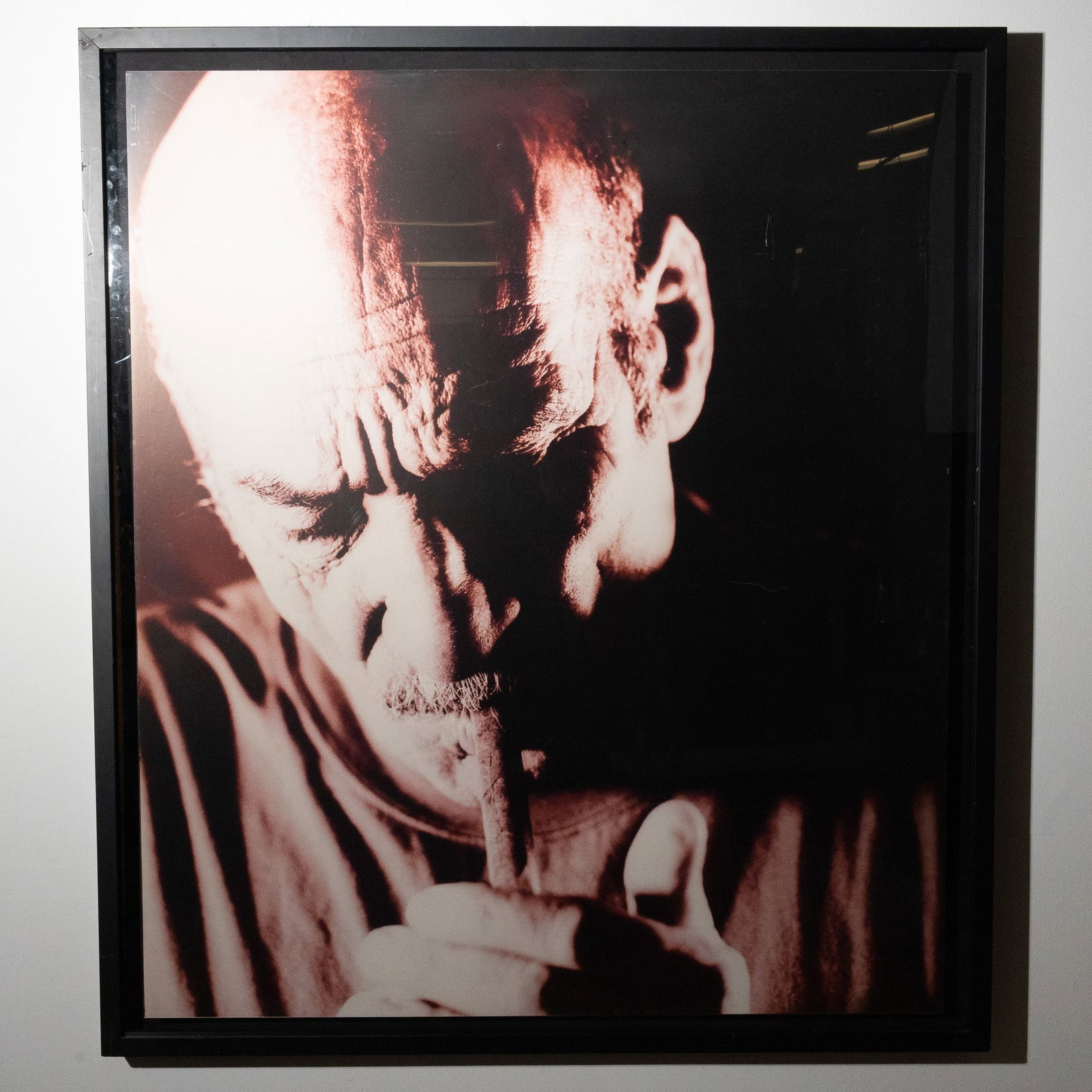 Large-Scale Contemporary Photographic Sepia Portrait (1 of 3)