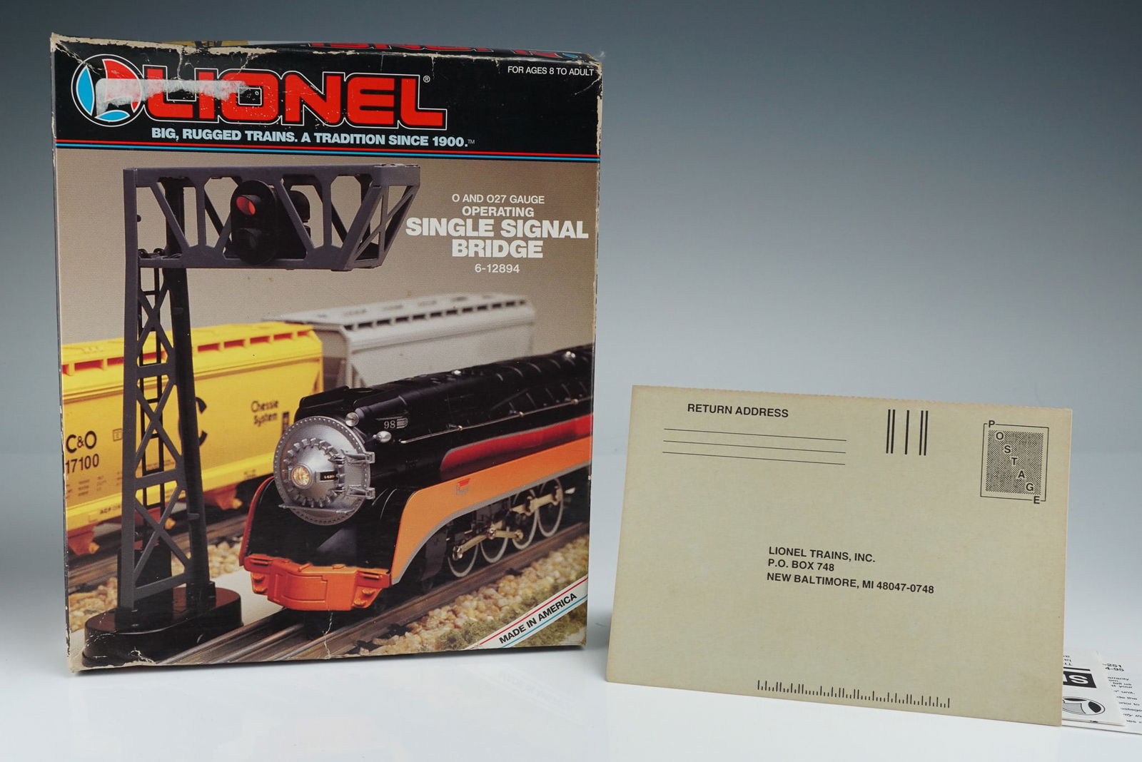 Lionel O/O27 Gauge Operating Single Signal Bridge, 6-12894 (1 of 5)