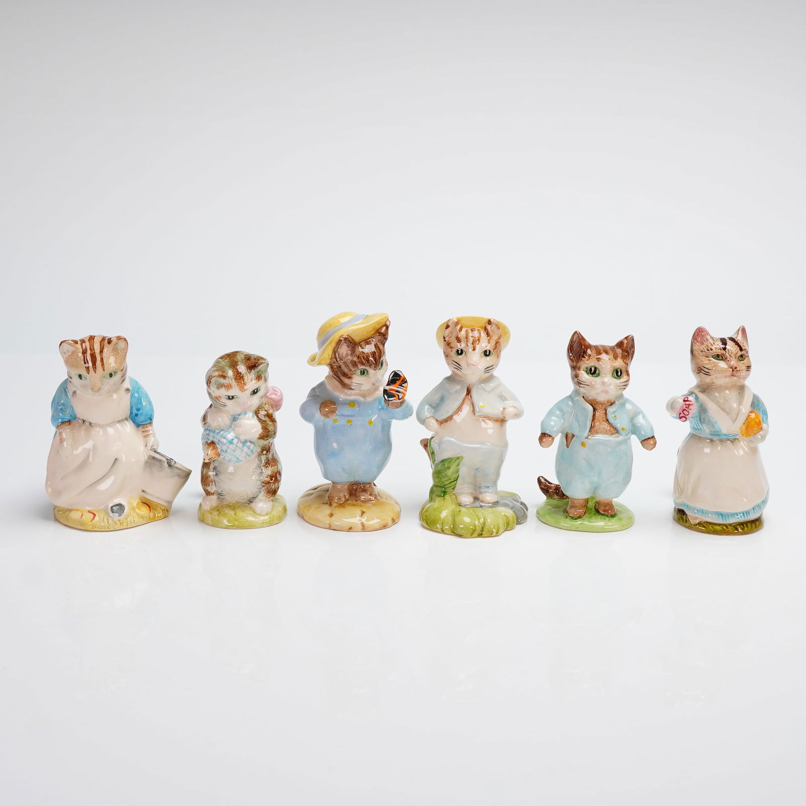 6pc Royal Albert and Beswick Beatrix Potter Figurines (1 of 3)