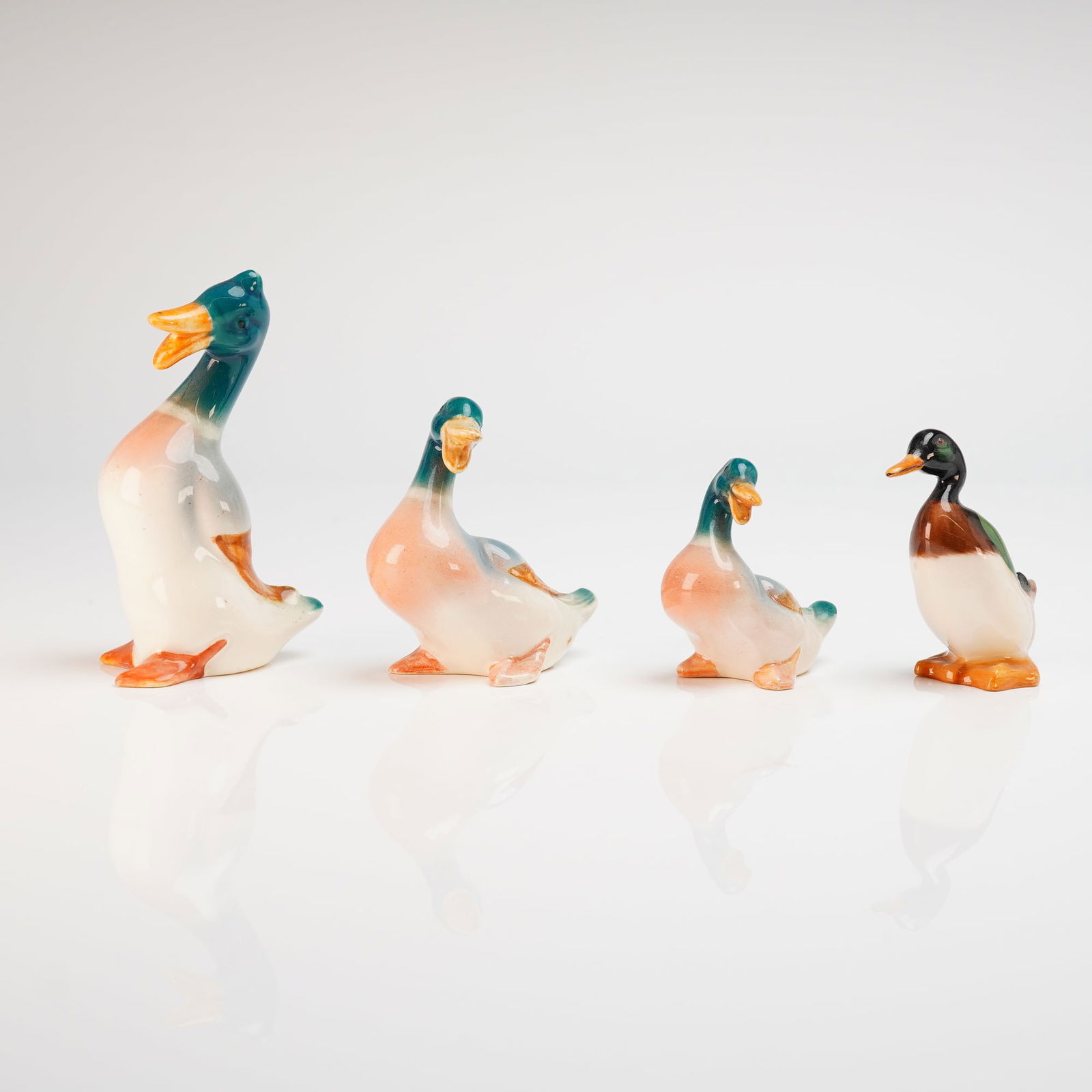 4pc Royal Doulton Bone China and Beswick Mallard Duck Figurines (1 of 3)