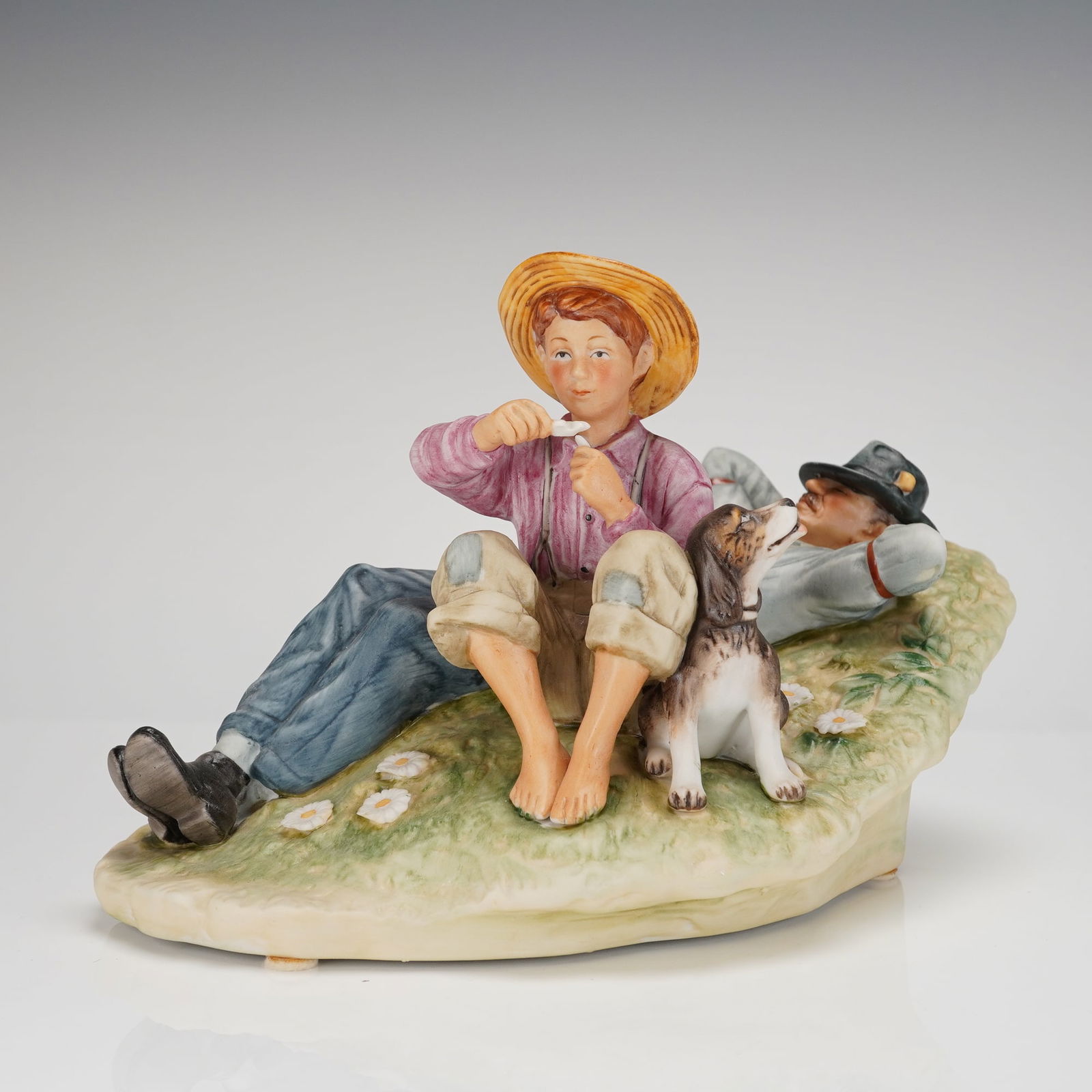Gorham Norman Rockwell Porcelain Figurine Spring Day Dreamers (1 of 3)