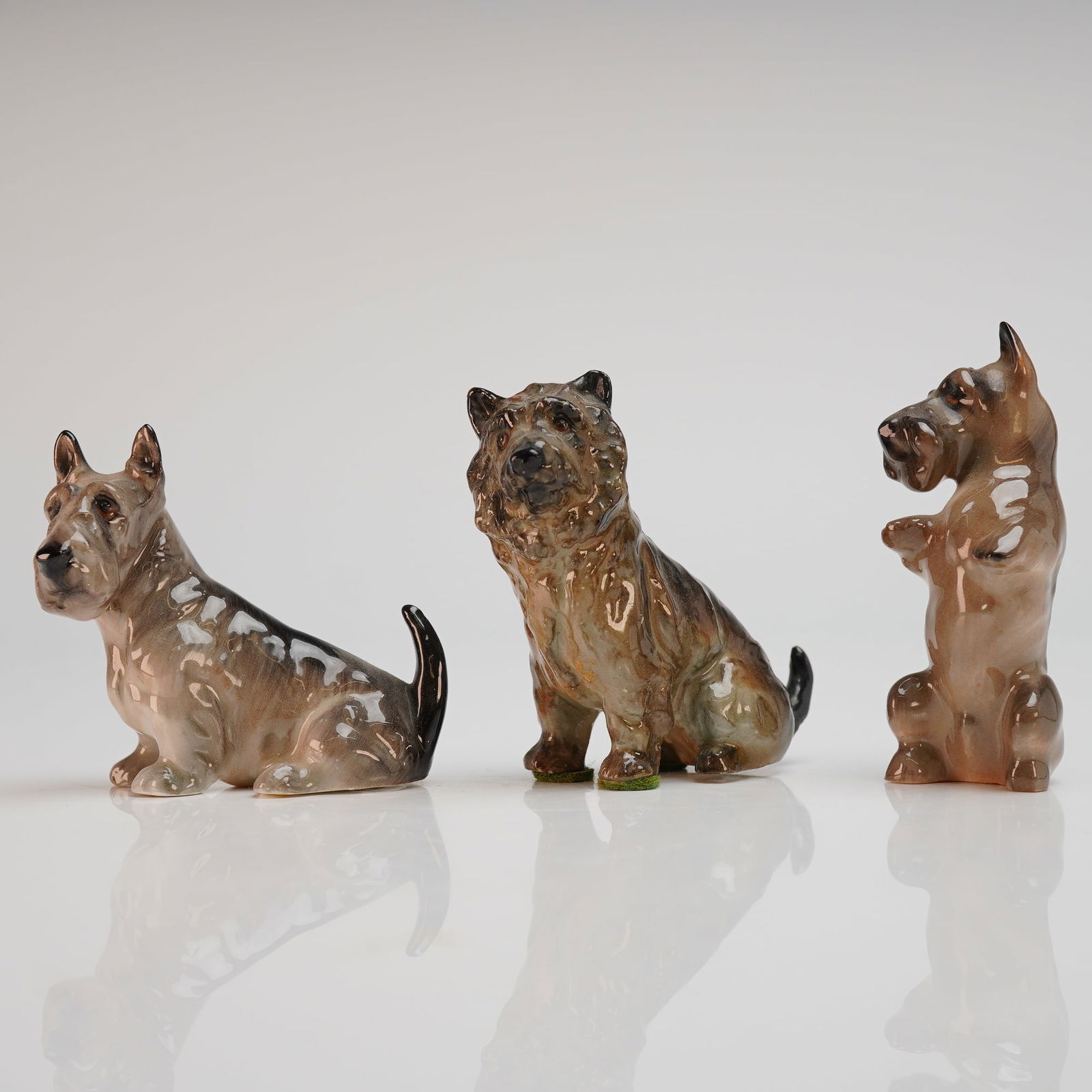 Three Royal Doulton Bone China Terrier Figurines K10 K12 and K18 (1 of 3)