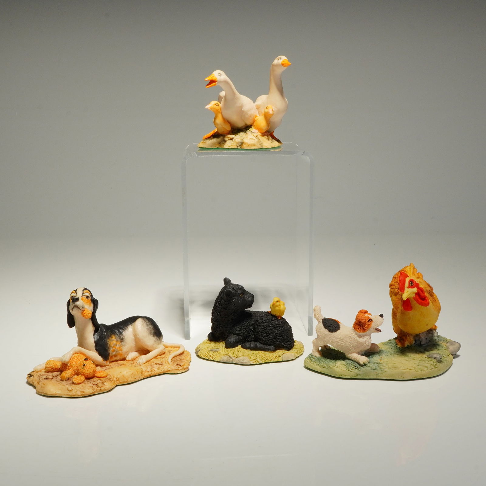 4pc Schmid Animal Figurines by Lowell Davis (1 of 5)