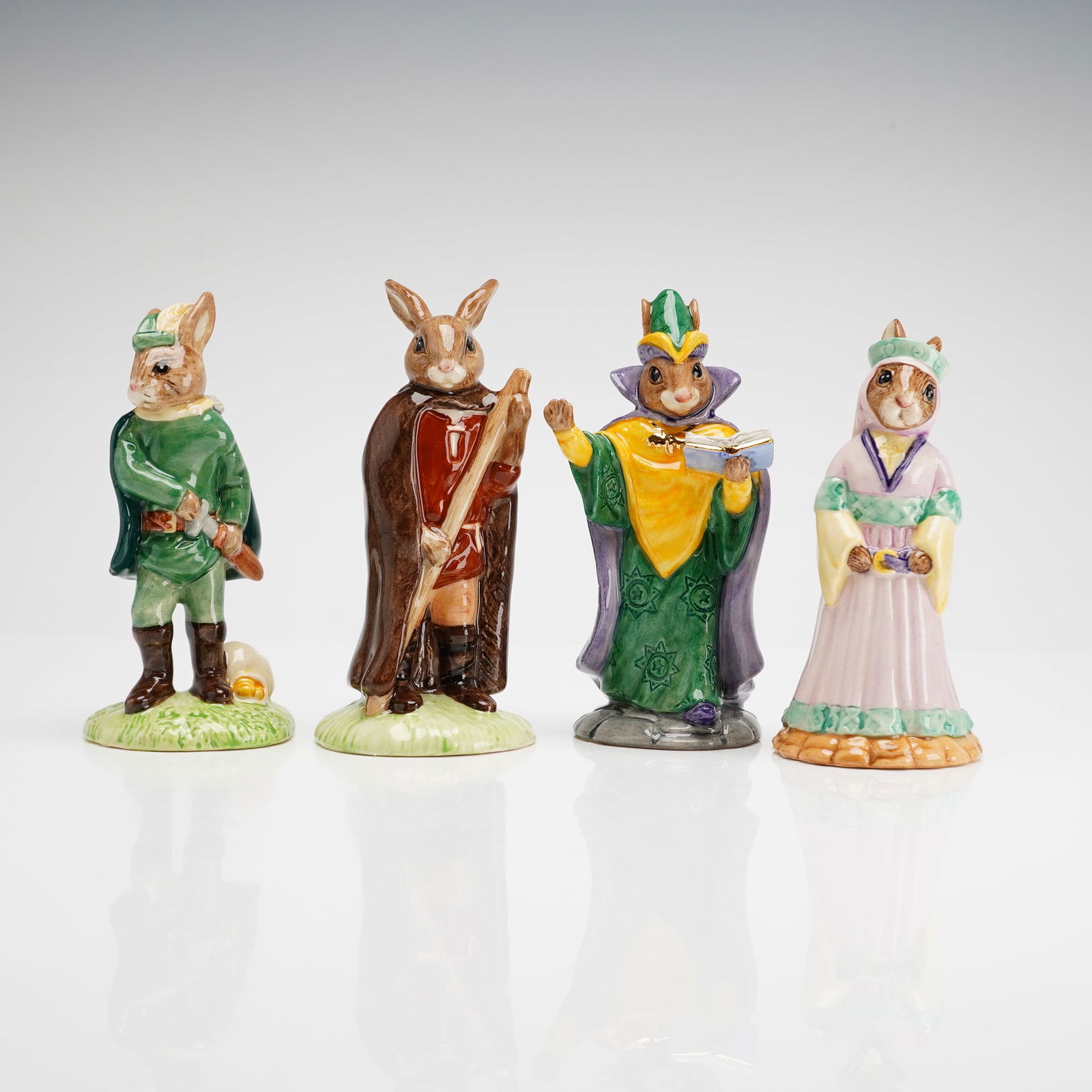 4pc Royal Doulton Bunnykins Figurines from The Robin Hood Collection (1 of 3)