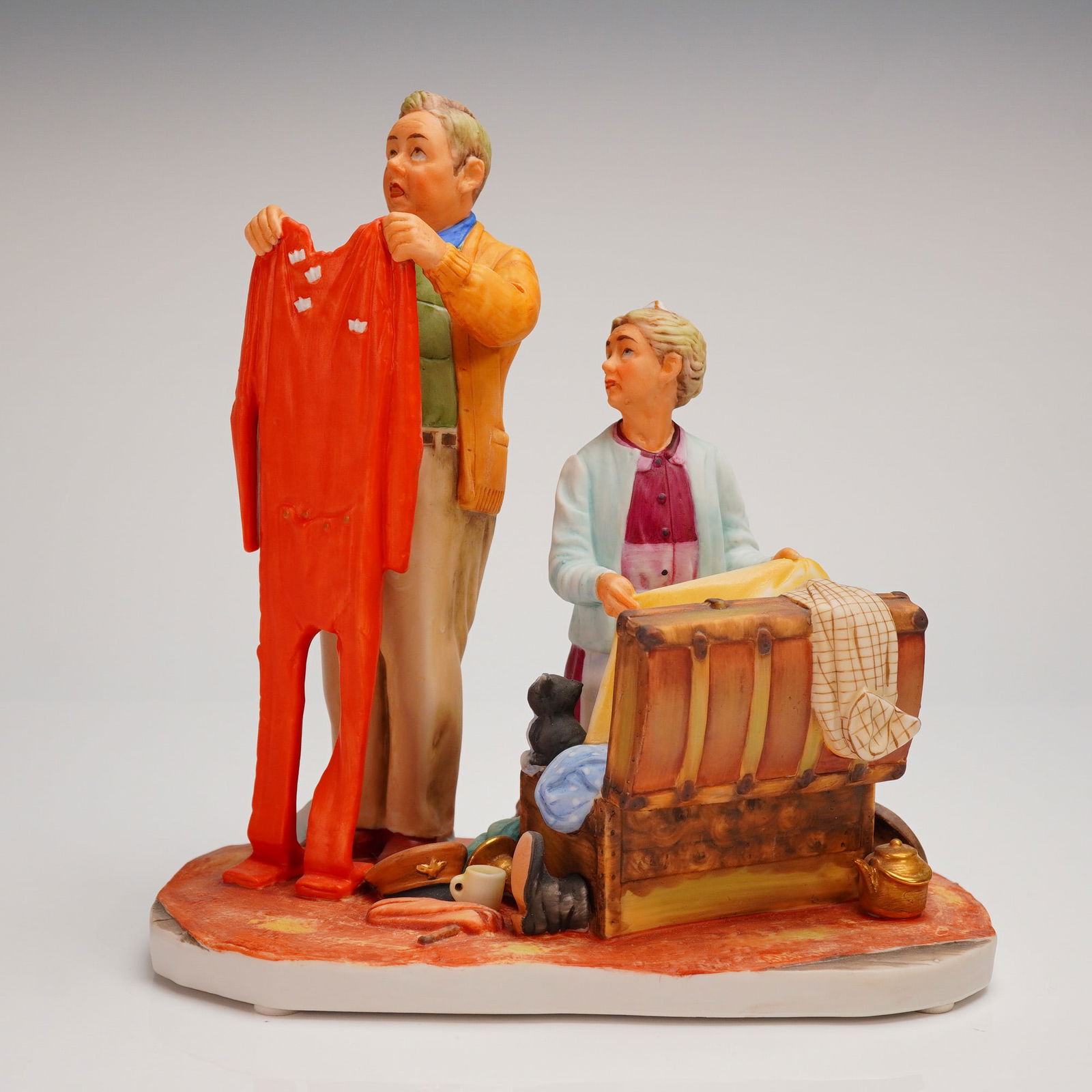 Gorham Norman Rockwell Fall Chilly Reception Figurine 1957 First Edition (1 of 4)