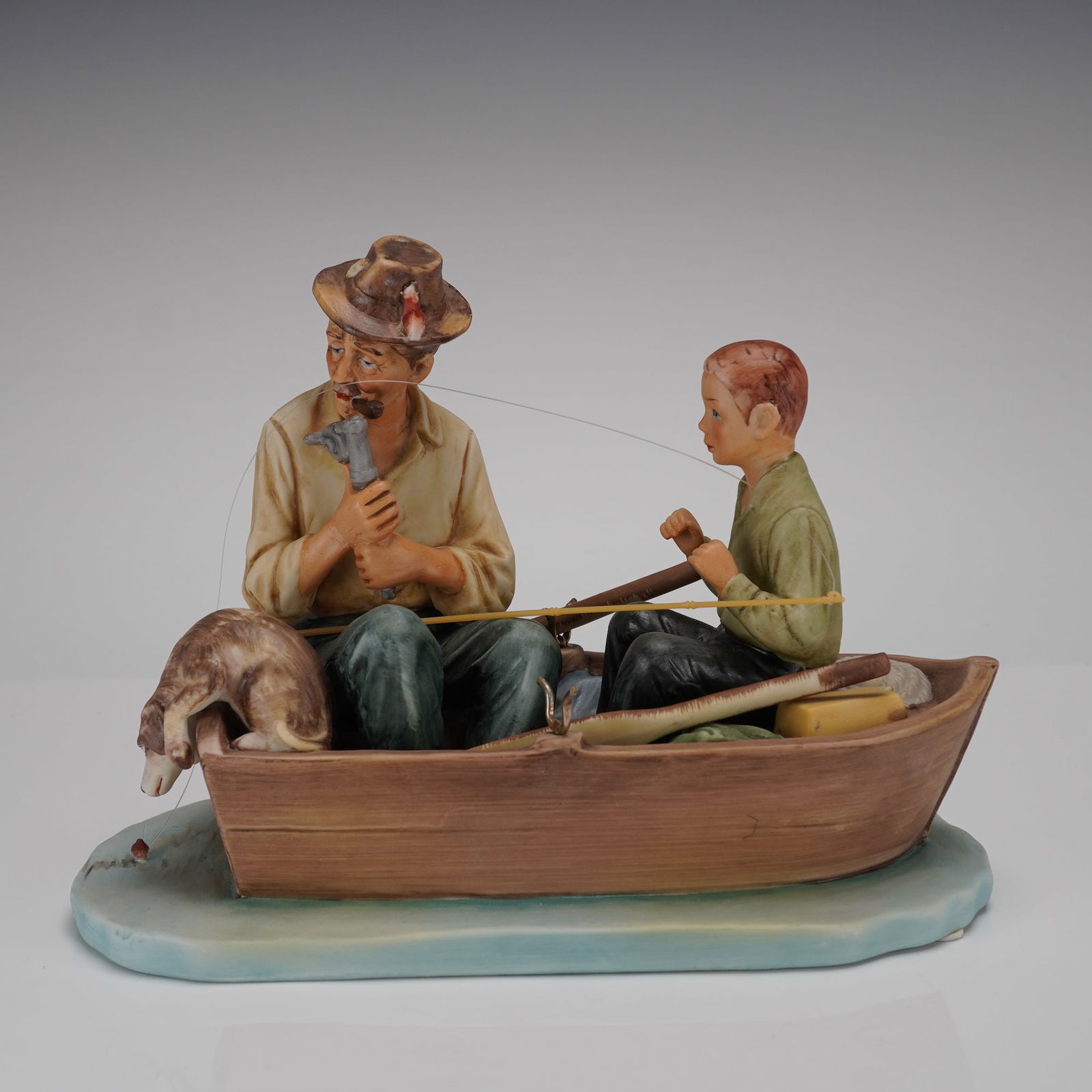 Norman Rockwells Summer-Fish Finders First Edition Figurine by Gorham (1 of 4)