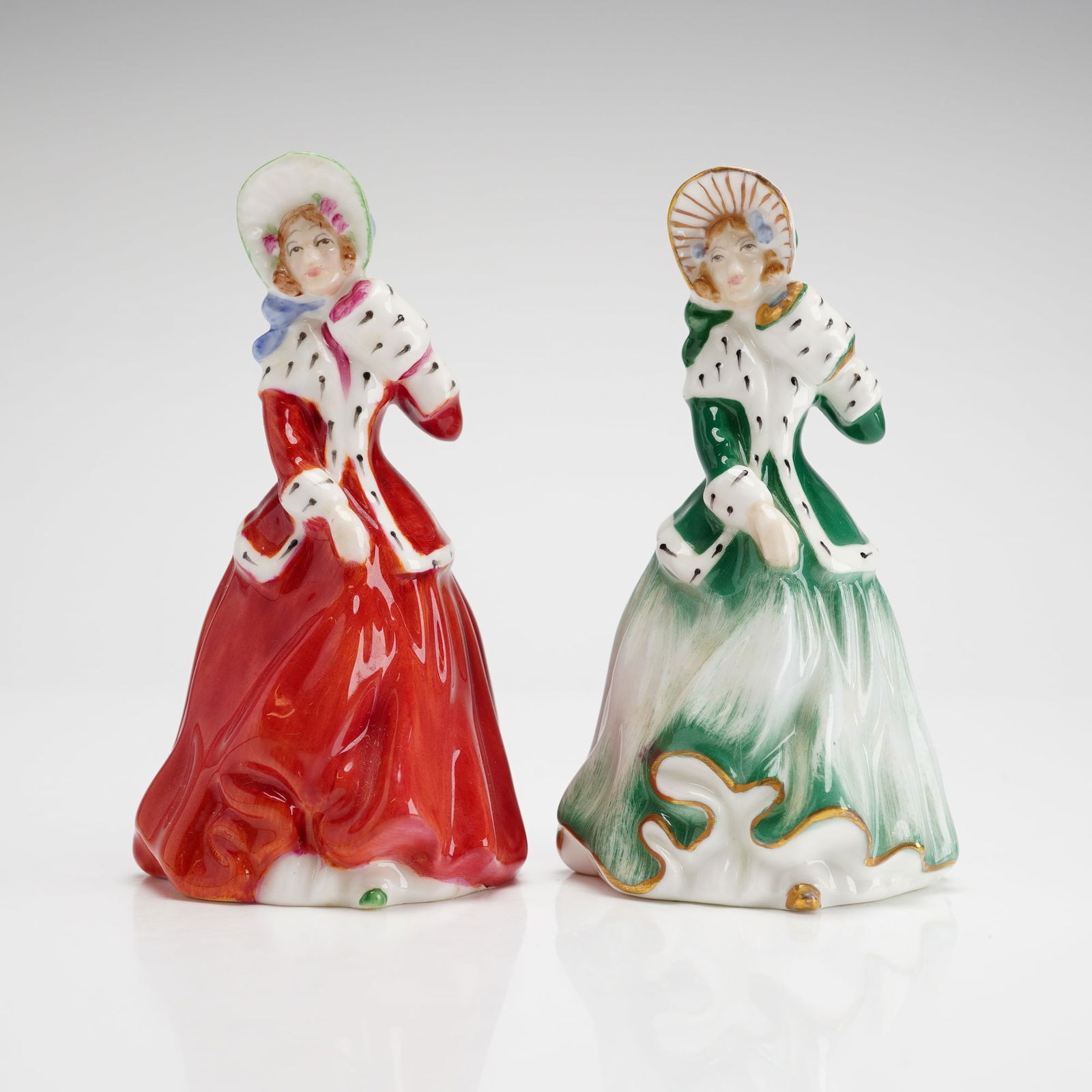 Two Royal Doulton Christmas Morn Mini Figurines HN3212 and HN3245 (1 of 3)