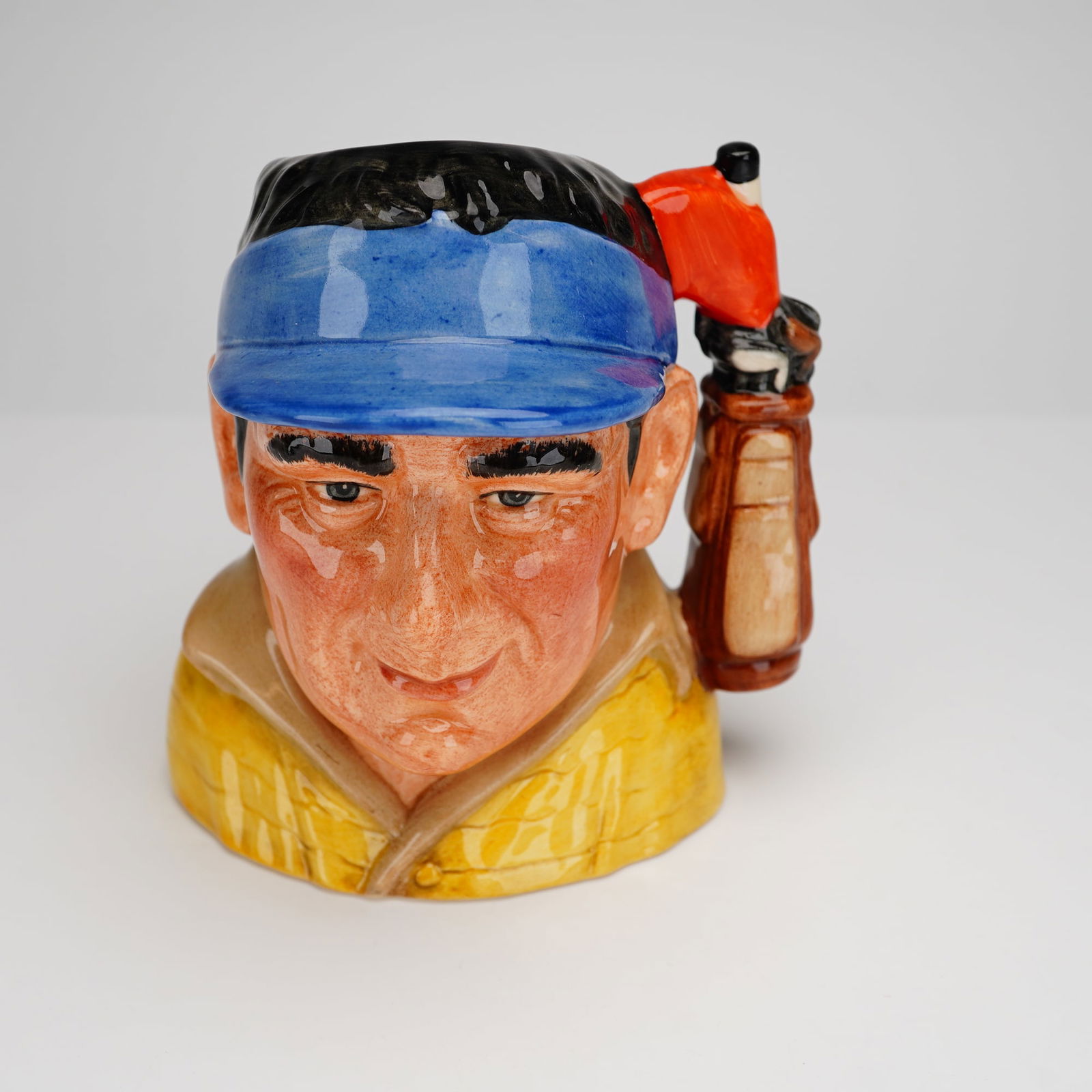 Royal Doulton Small Character Jug, The Golfer D7064 (1 of 3)