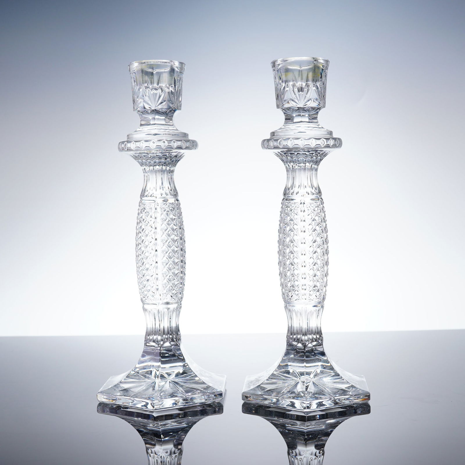 A Pair of Waterford Crystal Tara Candlesticks (1 of 5)