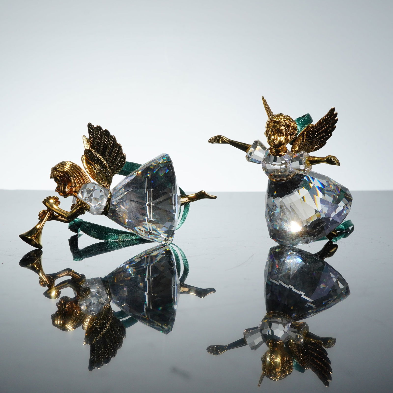 2pc Swarovski Crystal Christmas Memories Angel Ornaments (1 of 5)