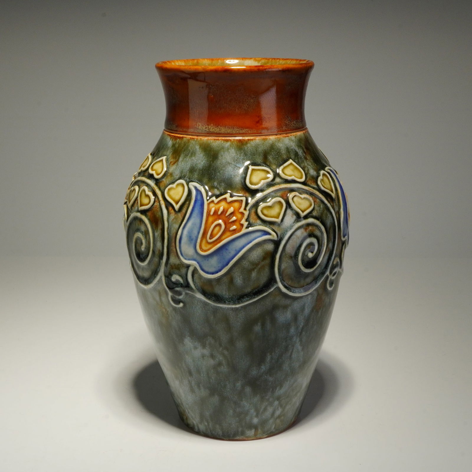 Royal Doulton Art Nouveau Stoneware Vase (1 of 4)