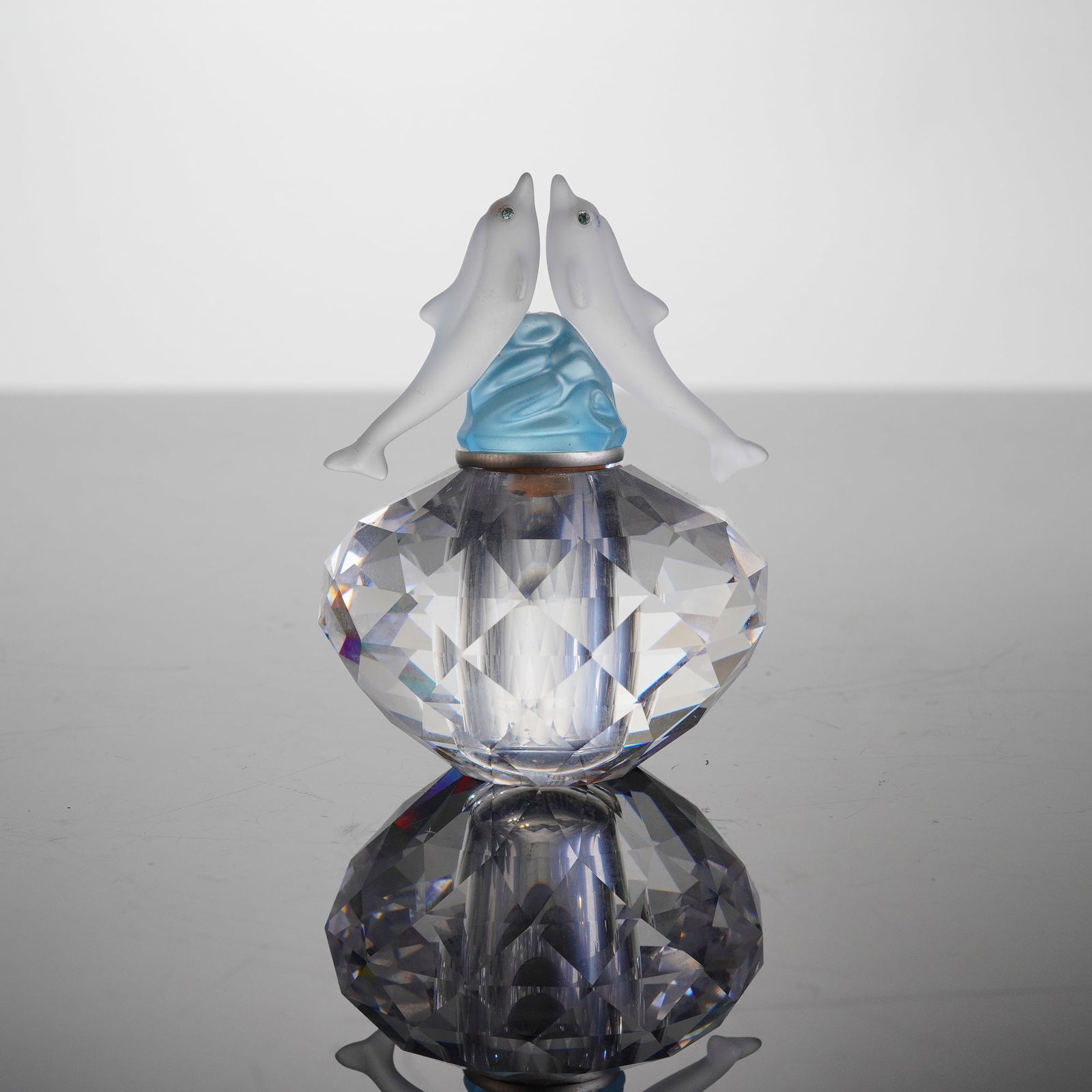 Swarovski Crystal Perfume Bottle, Dolphin Flacon (1 of 6)