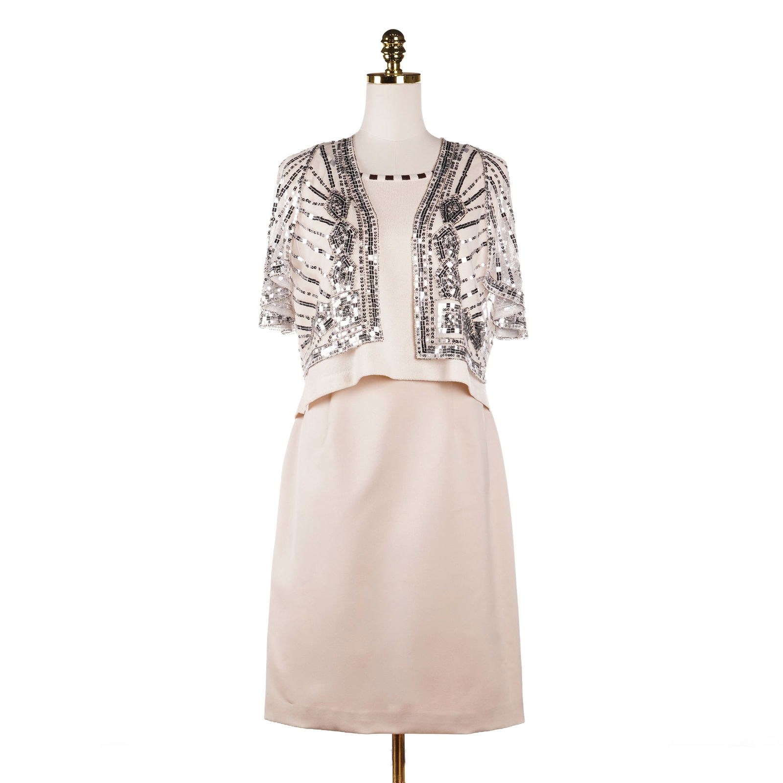 3pc Women Evening Ensemble, Oleg Cassini, St. John, and Iman Tops & Skirt (1 of 6)